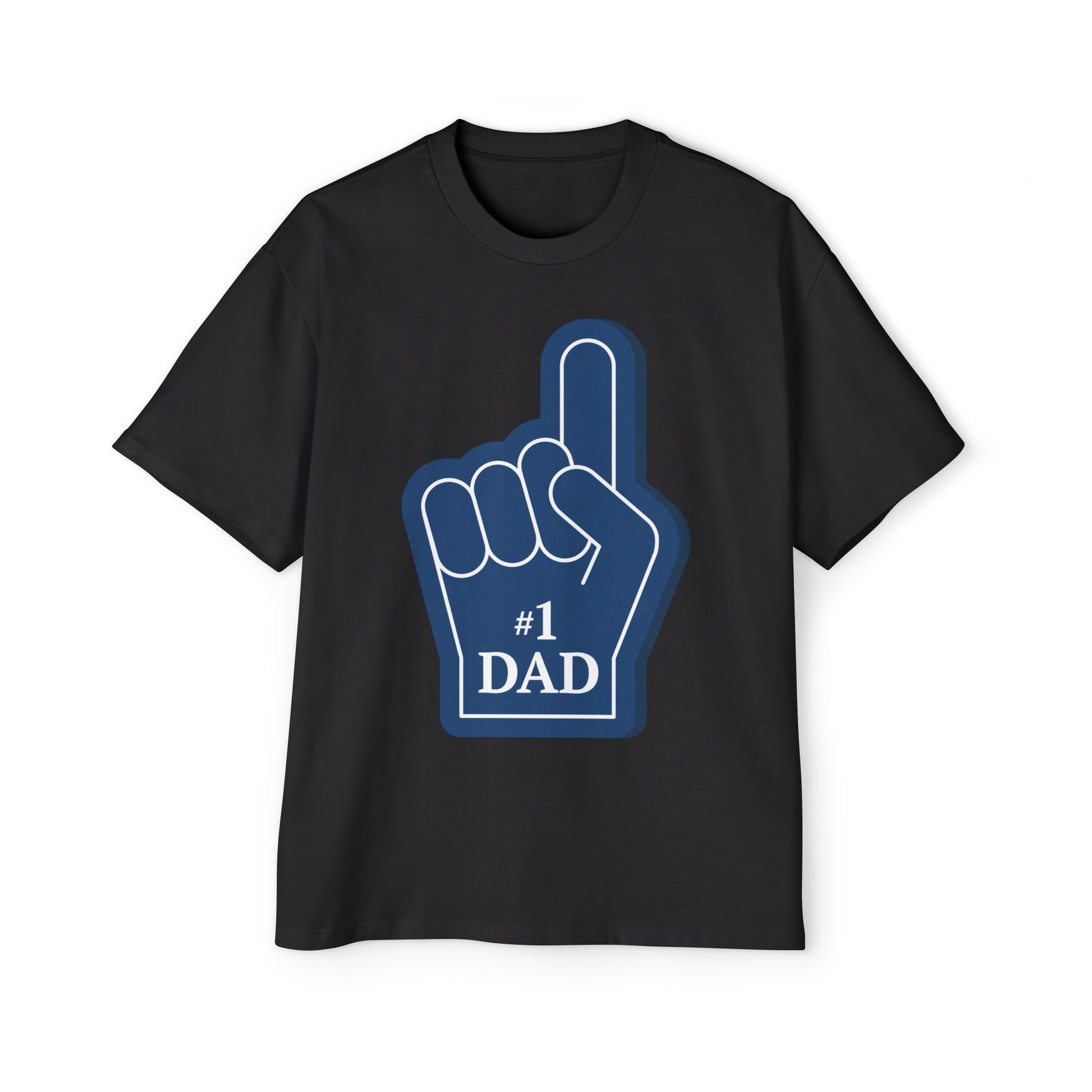 #1 Dad Men's Heavy Oversized Tee, Father's Day Gift, Dad Shirt, Casual Wear, Gift for Him, Sports Fan Merchandise