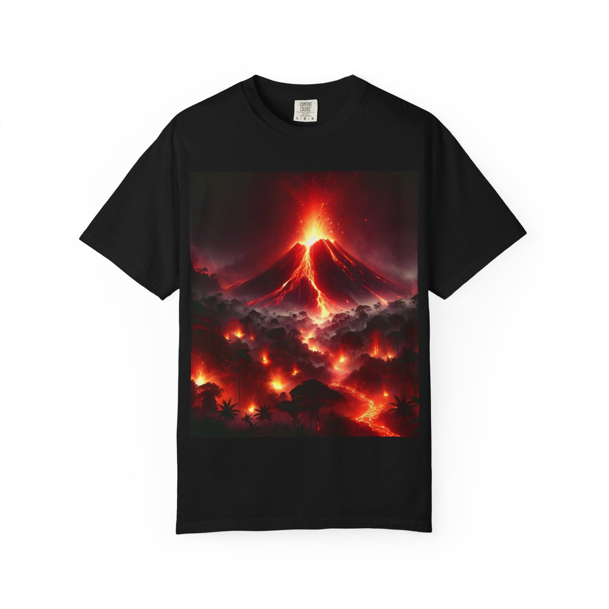 Volcanic Eruption Graphic Unisex T-Shirt, Casual Wear, Graphic Tee, Summer Fashion, Nature Lover Gift, Adventure Enthusiast Tee