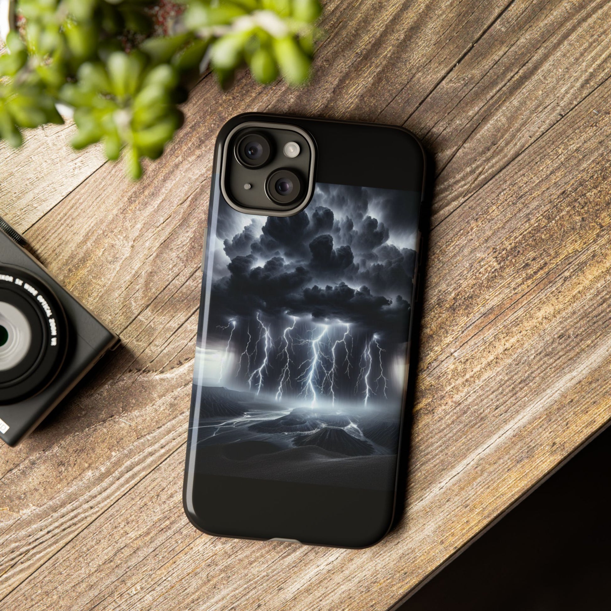 Tough Cases for the Bold: Stormy Thunder Phone Case, Lightning Protection, Durable Cover for Adventurers, Unique Gift for Nature [...]