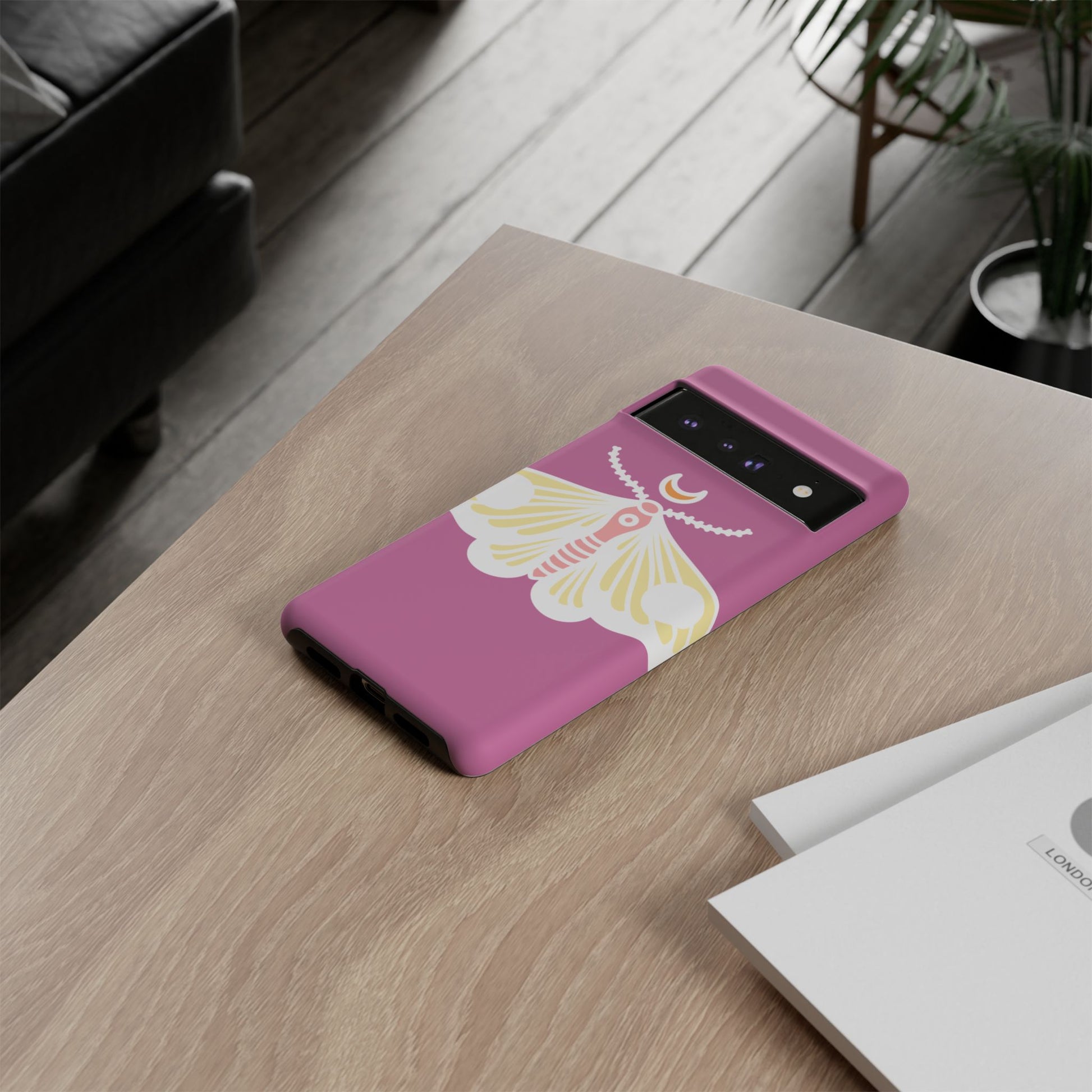 Colorful Moth Phone Case | Tough Cases for iPhone, Unique Gift, Nature Lovers, Boho Style, Trendy Accessories