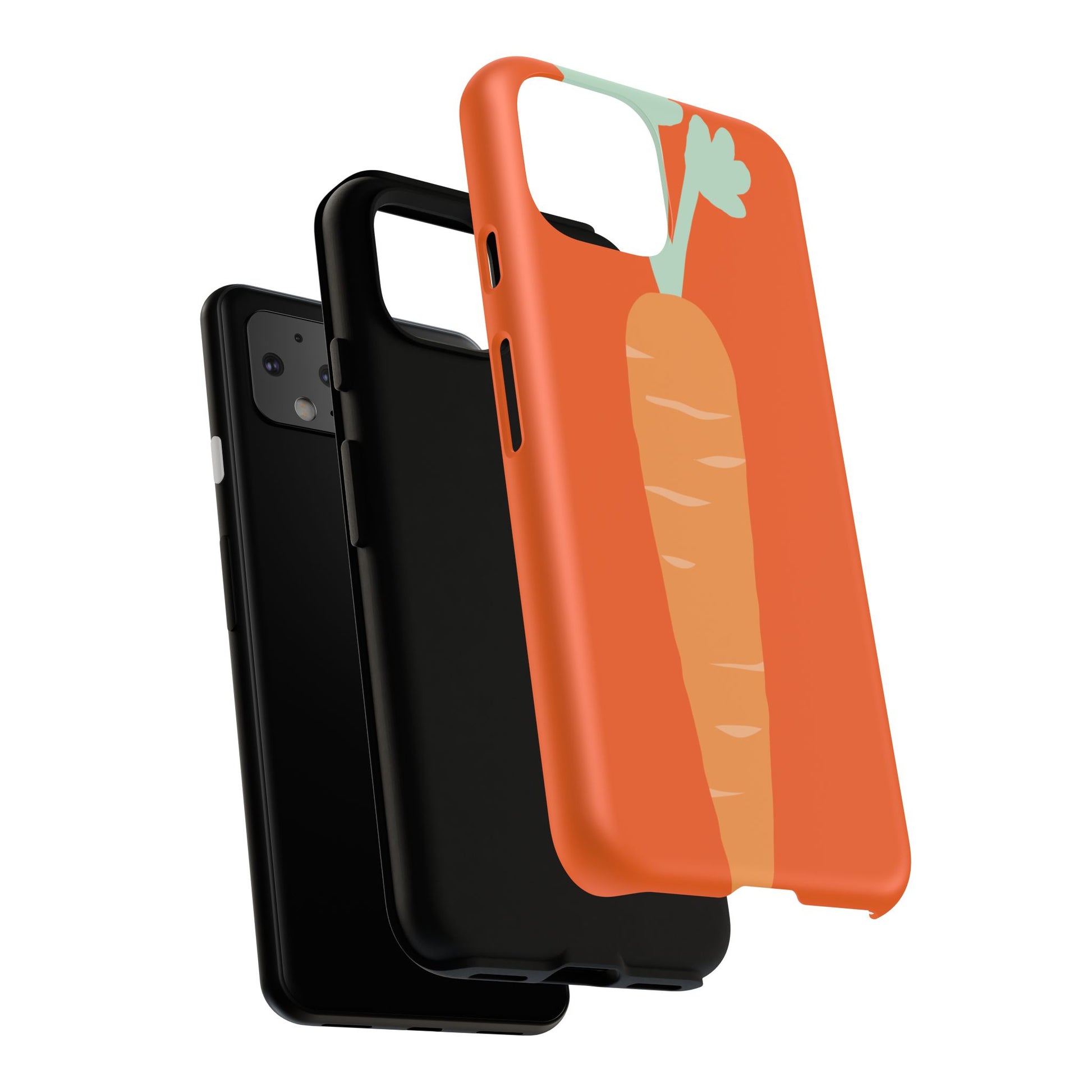 Tough Cases Carrot Phone Case, Cute Smartphone Cover, Fun Gift for Garden Lovers, Fall Decor, Vegan Accessories, Colorful Case