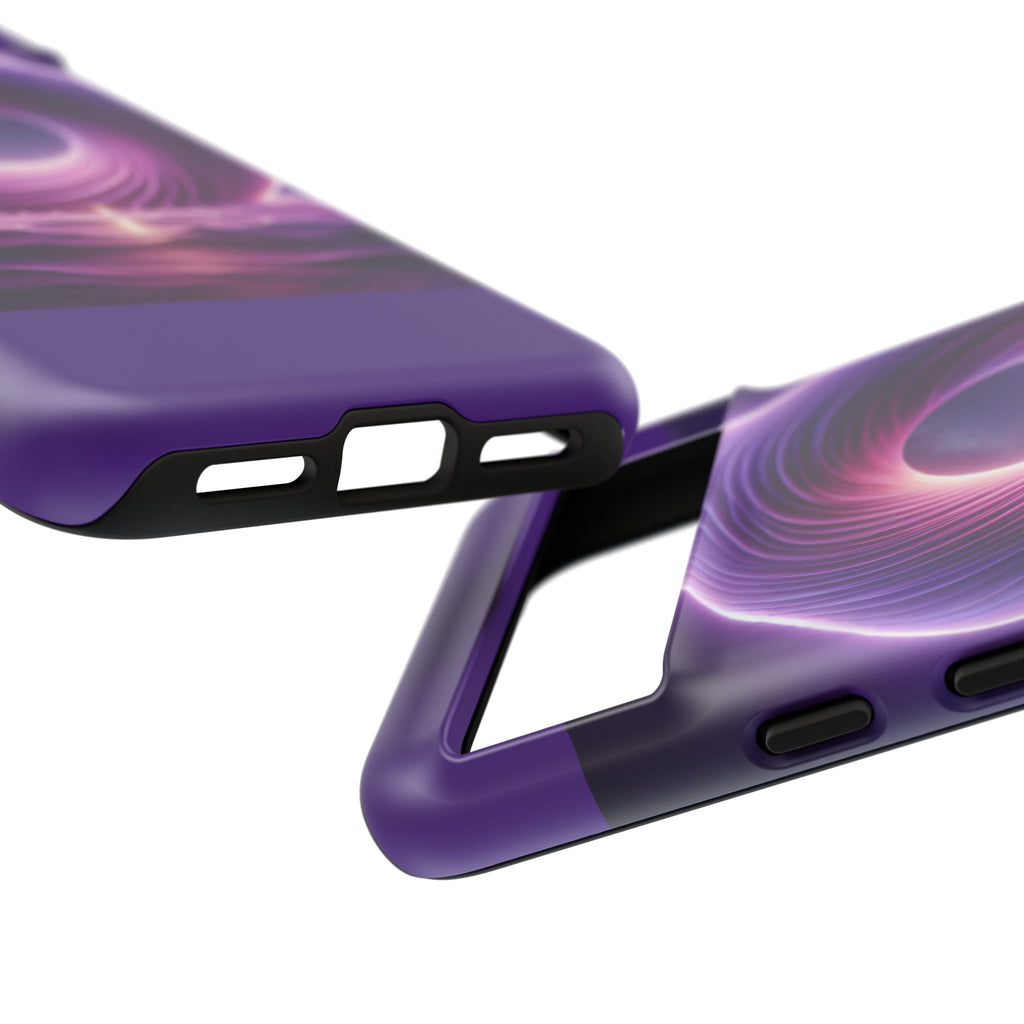 Colorful Phone Case with Swirling Design, Tough Phone Cover, Cosmic Phone Protector, Unique Gift for Tech Lovers, Stylish Smartphone Shell