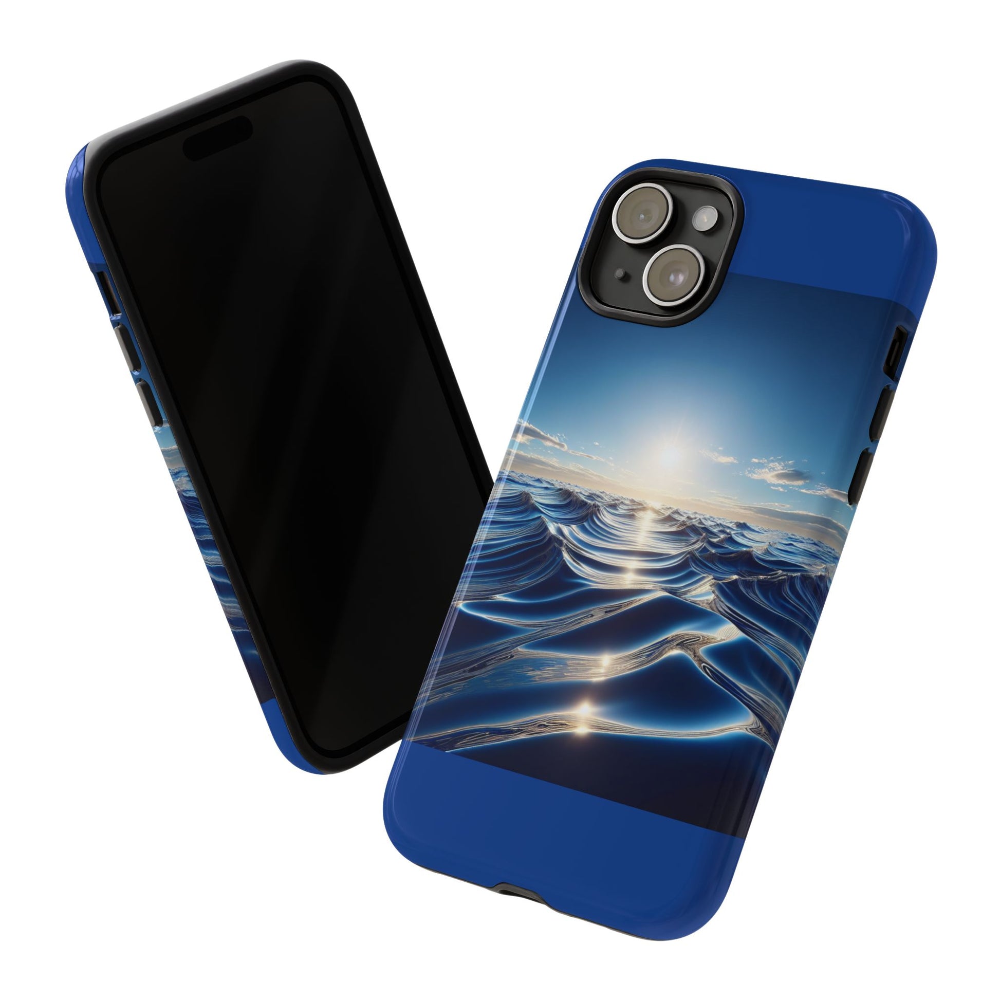 Ocean Wave Phone Case, Tough Phone Cover, Stylish Cell Case, Gift for Beach Lovers, Customizable Phone Accessory