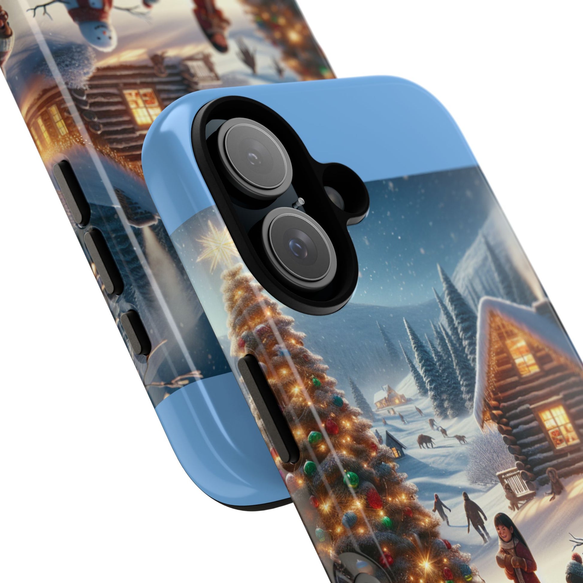 Winter Wonderland Phone Case, Holiday Gift for Him/Her, Cute Christmas Phone Cover, Unique Winter Scene Case, Festive Tech Accessories
