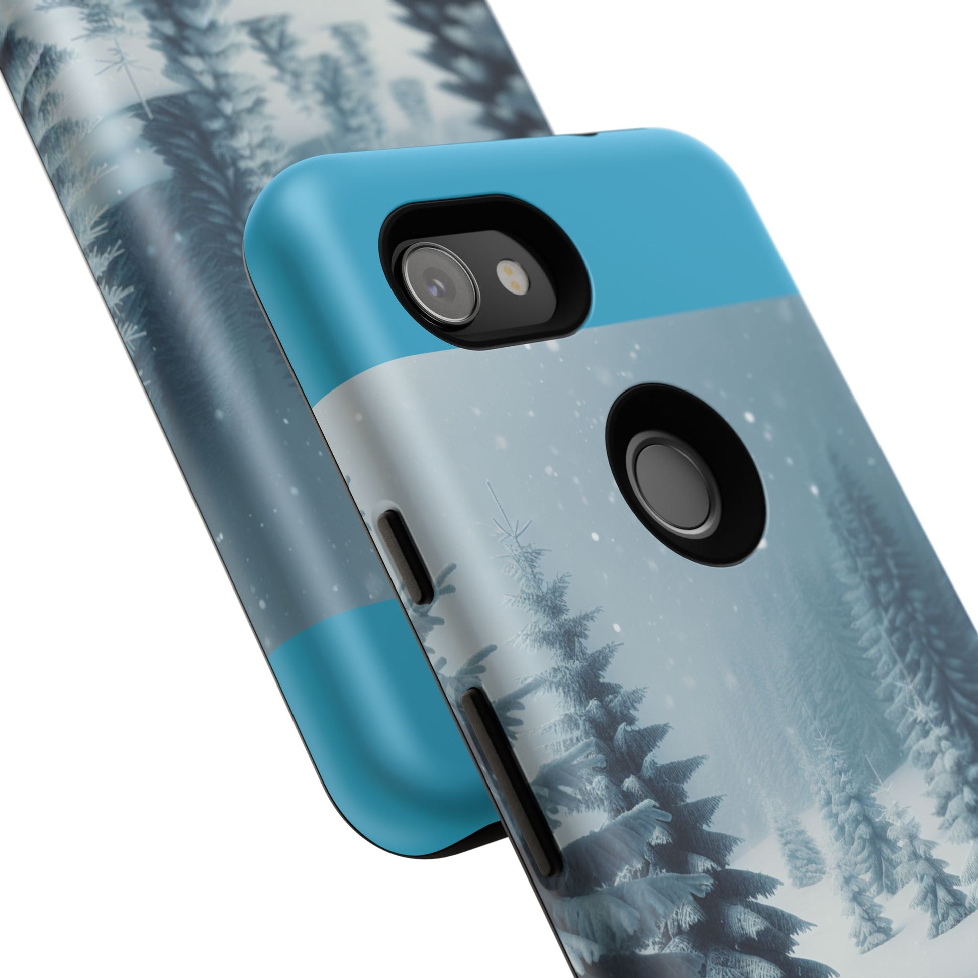 Winter Forest Phone Case, Tough Cases for iPhone, Snowy Landscape Design, Nature Lover Gift, Holiday Accessories