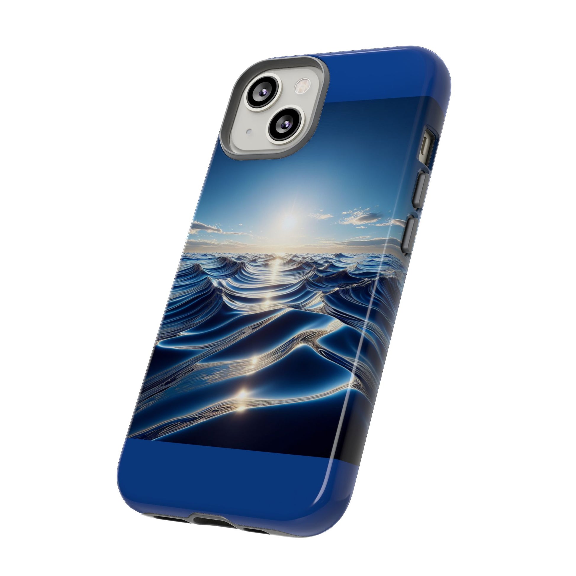 Ocean Wave Phone Case, Tough Phone Cover, Stylish Cell Case, Gift for Beach Lovers, Customizable Phone Accessory