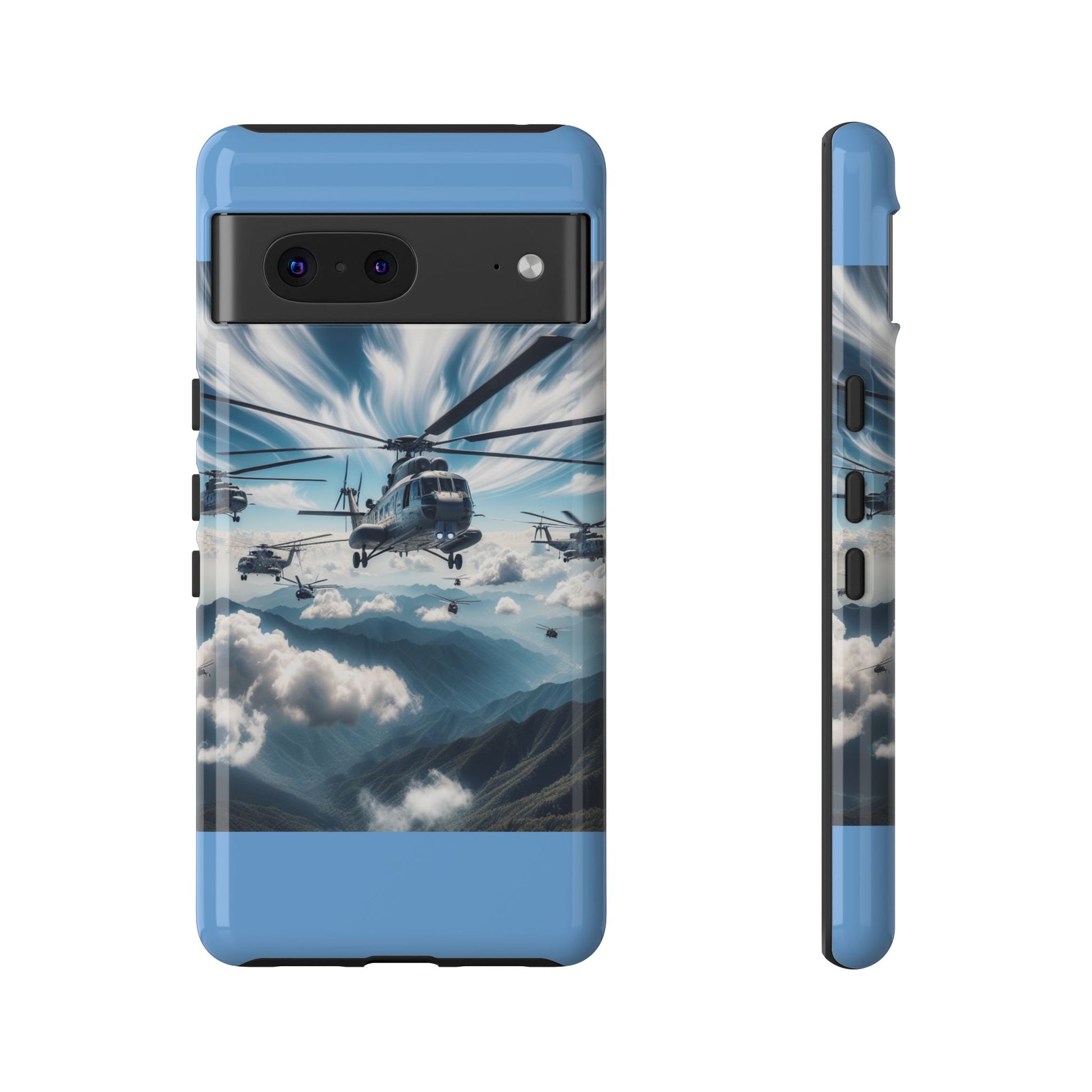 Tough Cases - Helicopter Design Phone Case, Military Style Cover, Unique Gift for Aviation Lovers, Durable Phone Protector, Hobbyist [...]