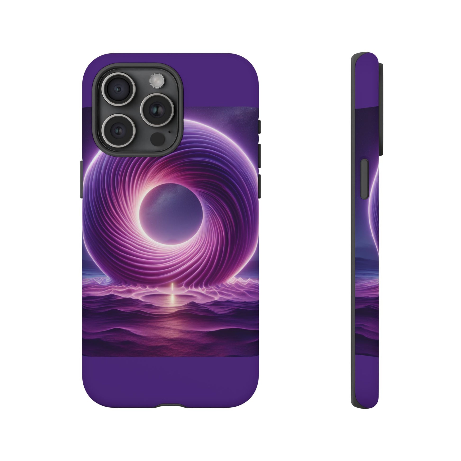 Colorful Phone Case with Swirling Design, Tough Phone Cover, Cosmic Phone Protector, Unique Gift for Tech Lovers, Stylish Smartphone Shell