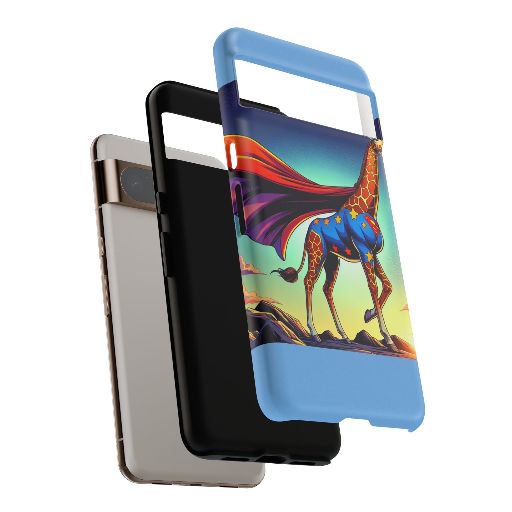 Superhero Giraffe Phone Case | Tough Cases, Unique Gifts, Animal Lover Accessories, Fun Tech Protectors, Cute Phone Covers, Birthday Gift