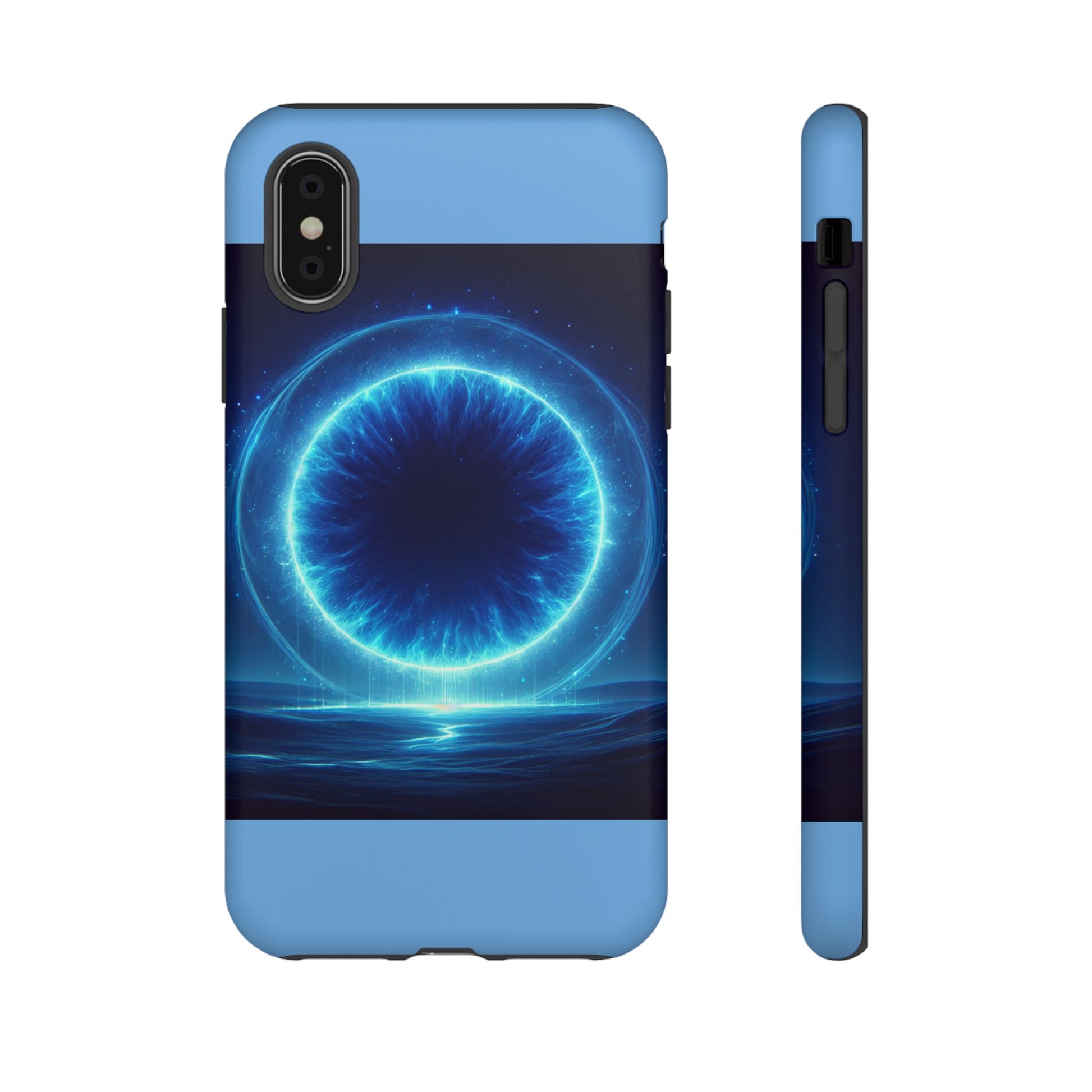 Blue Galaxy Phone Case, Tough Phone Cover, Cosmic Protection Case, Space Design, Gift for Space Lovers