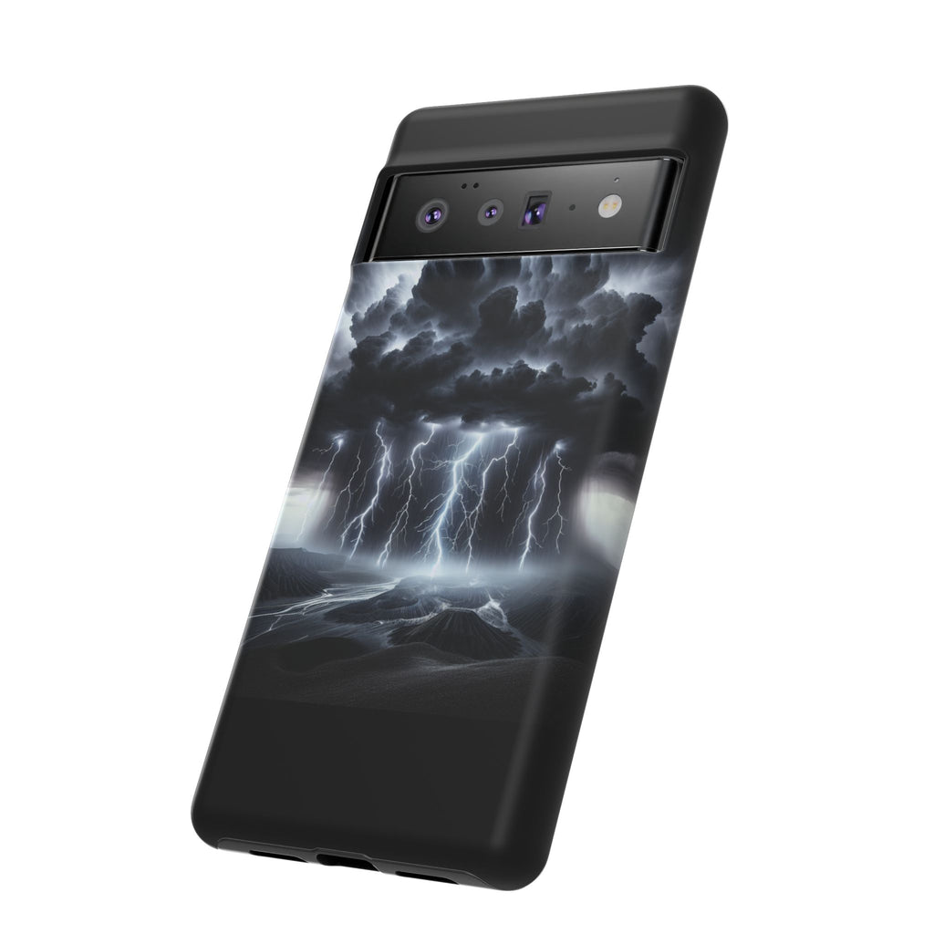 Tough Cases for the Bold: Stormy Thunder Phone Case, Lightning Protection, Durable Cover for Adventurers, Unique Gift for Nature [...]