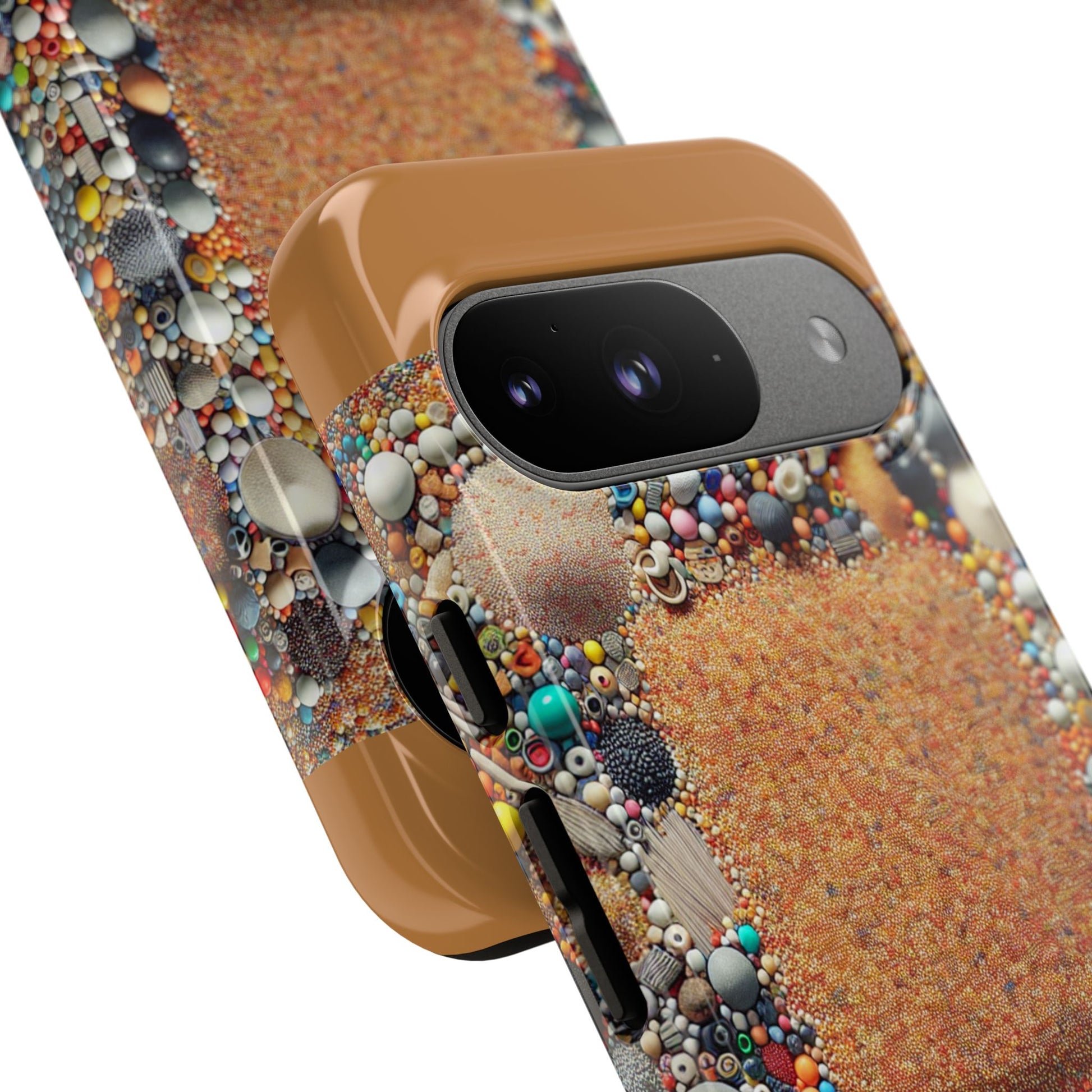 Colorful Phone Case with Unique Texture, Tough Case, Phone Accessory, Trendy Design, Gift for Tech Lovers, Durable Protection