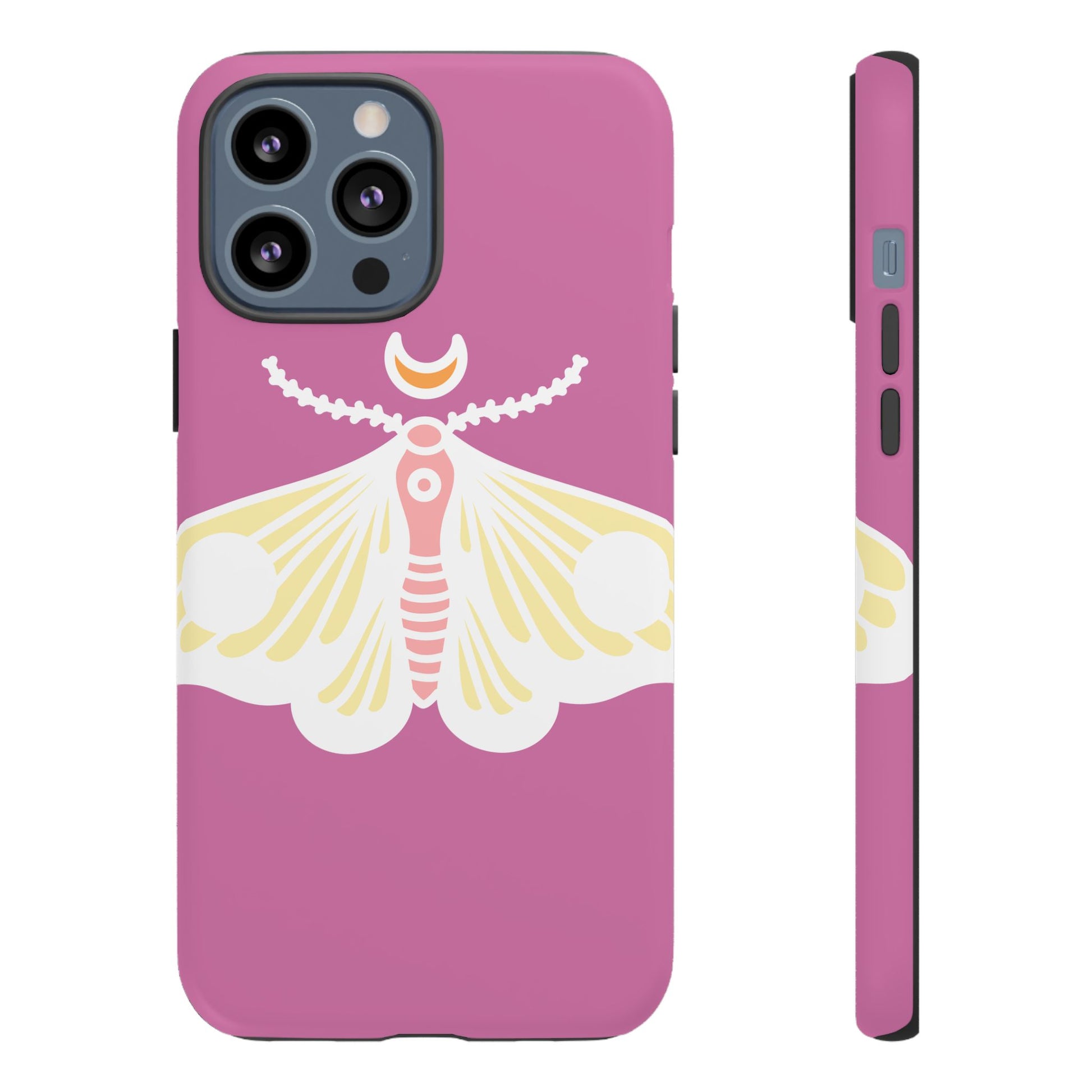 Colorful Moth Phone Case | Tough Cases for iPhone, Unique Gift, Nature Lovers, Boho Style, Trendy Accessories