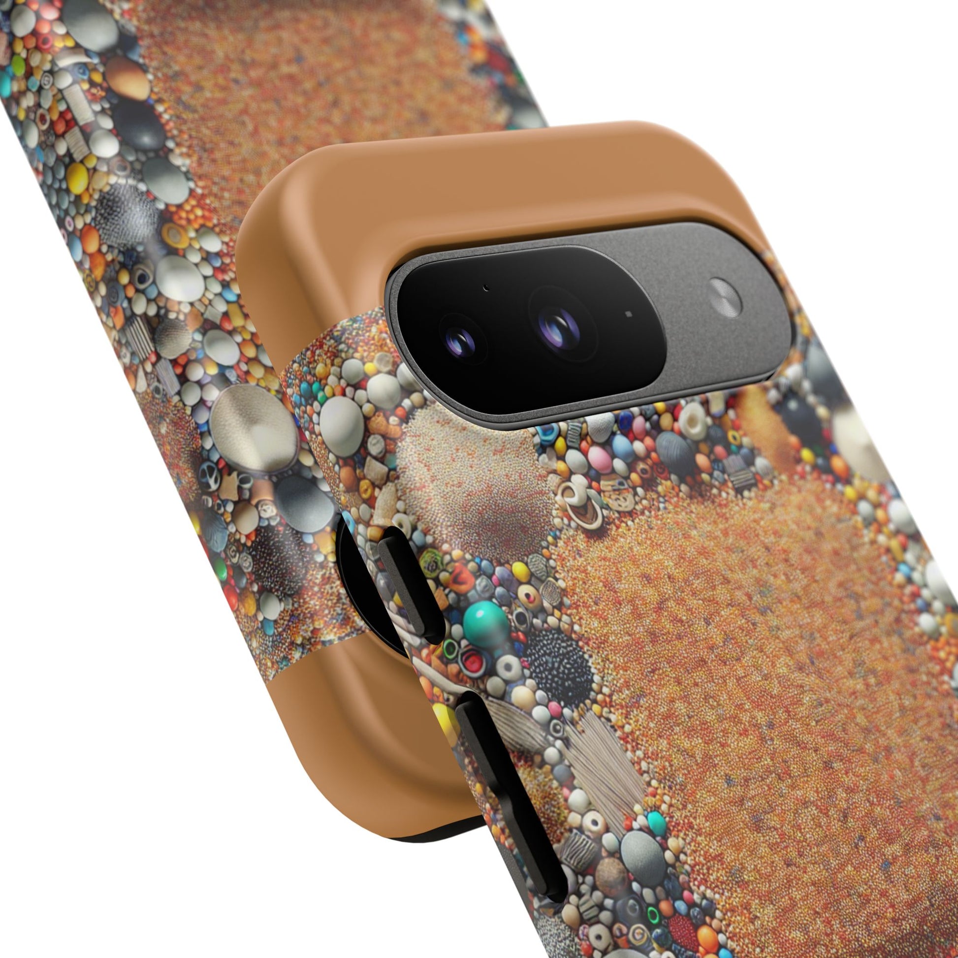 Colorful Phone Case with Unique Texture, Tough Case, Phone Accessory, Trendy Design, Gift for Tech Lovers, Durable Protection