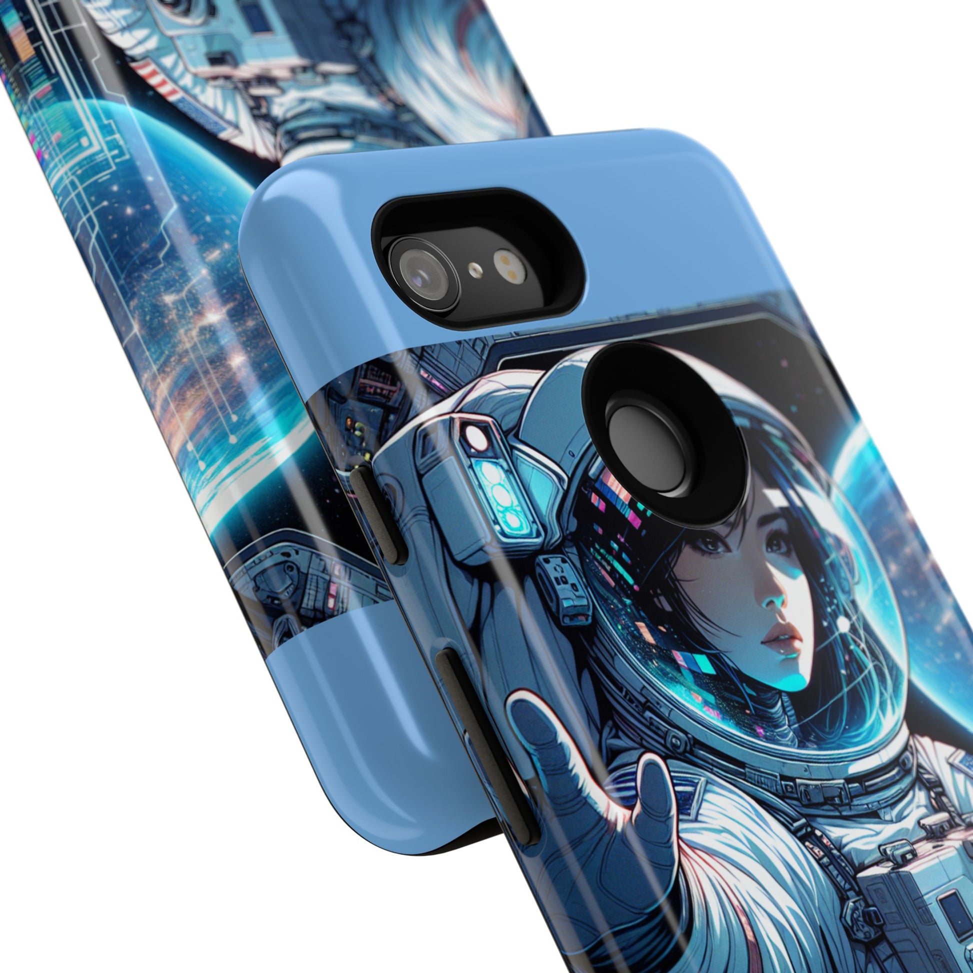 Astronaut Phone Case, Space-Themed Tough Case, Unique Gift for Science Lovers, Trendy Protection for Smartphones, Cool Tech Accessories