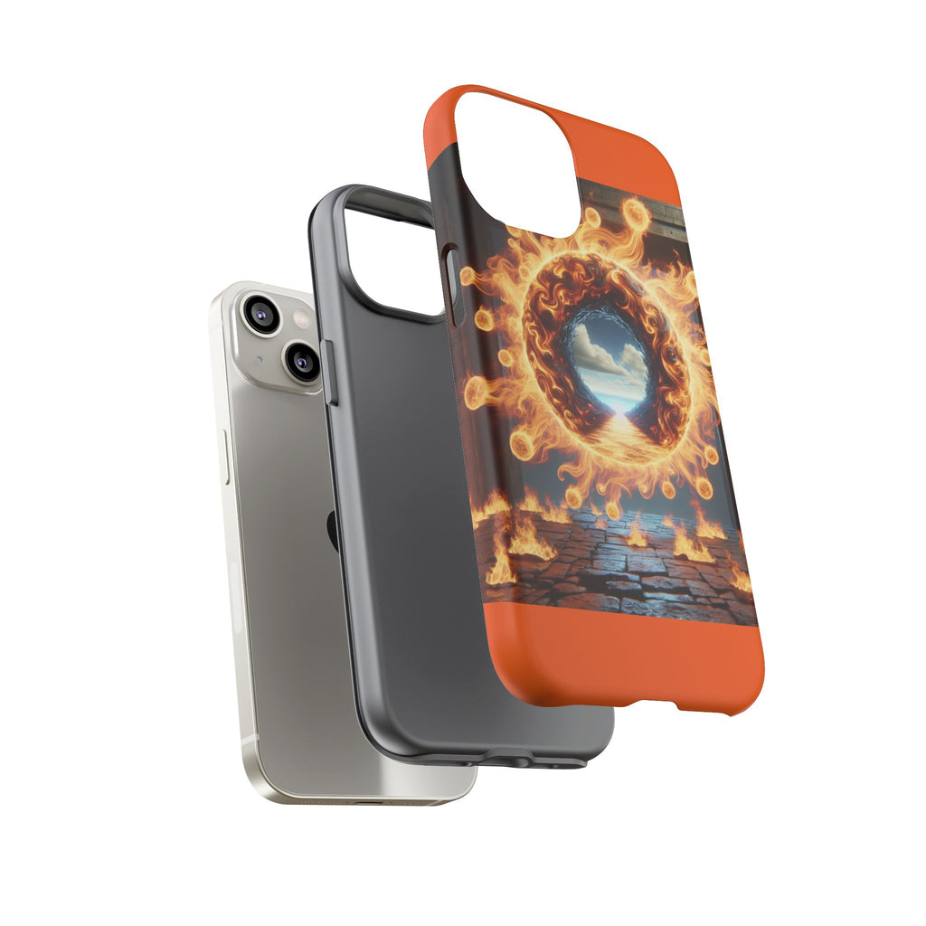 Vibrant Phone Case, Tough Cases for Gamers, Fire Element Phone Cover, Unique Protector, Game Lover Gifts