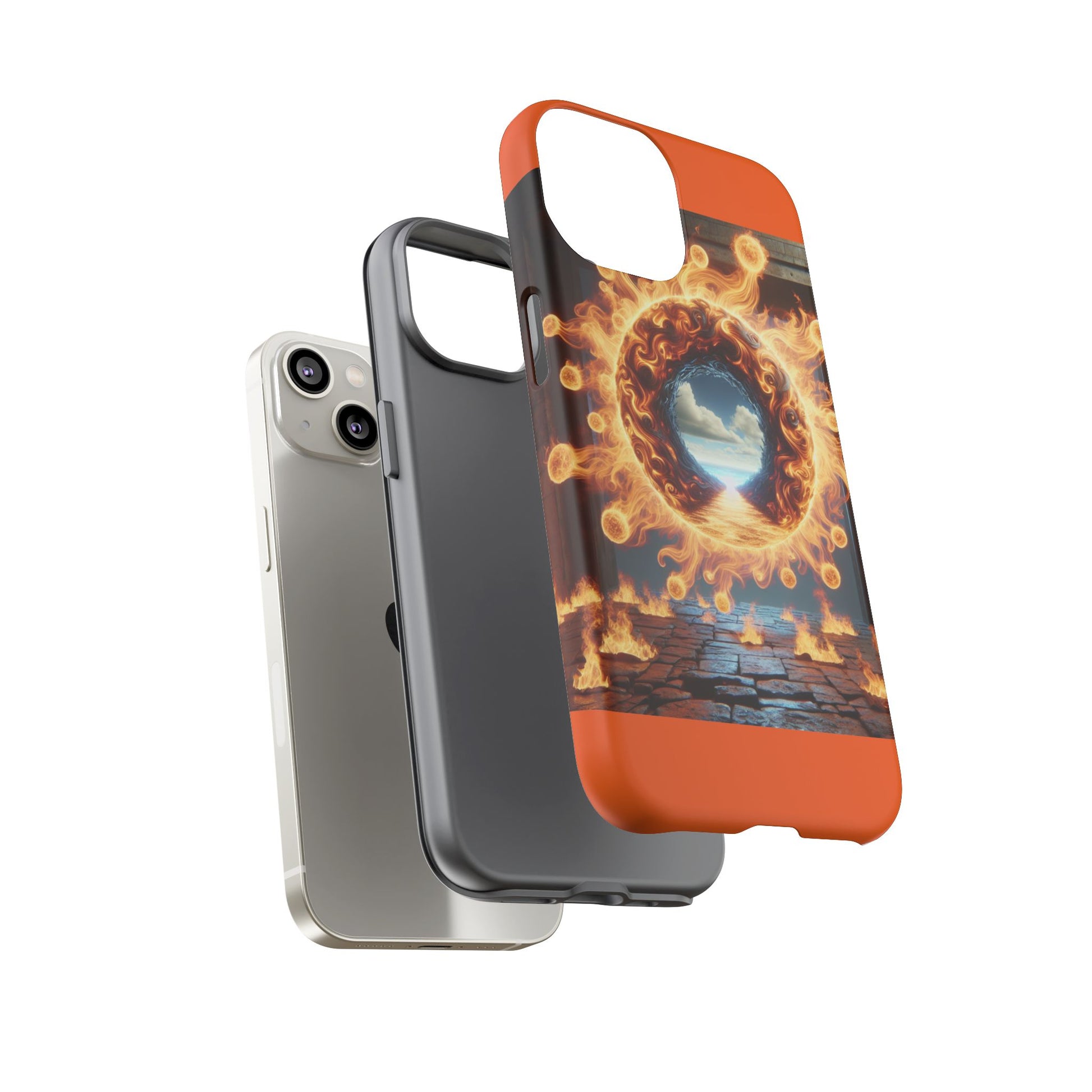 Vibrant Phone Case, Tough Cases for Gamers, Fire Element Phone Cover, Unique Protector, Game Lover Gifts