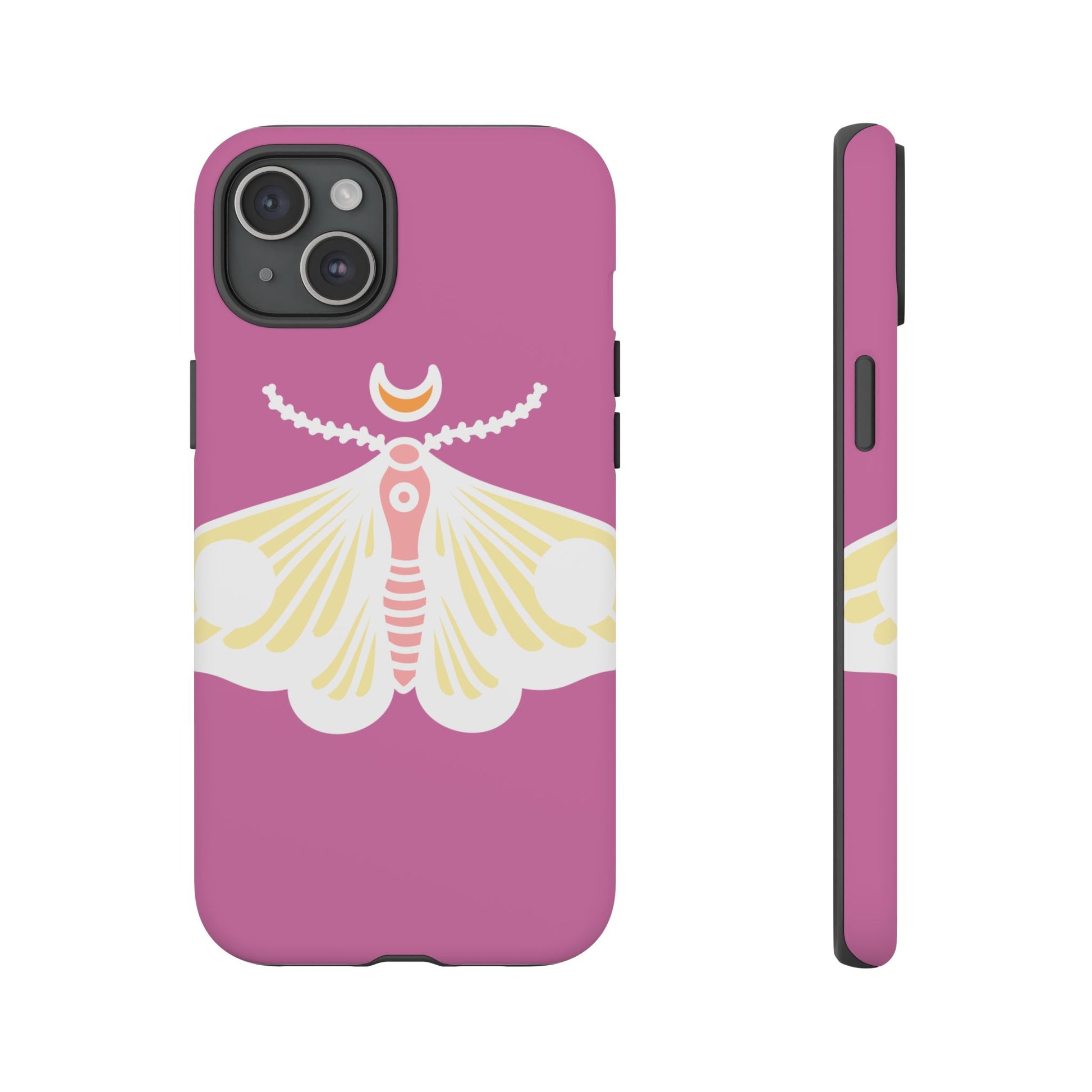 Colorful Moth Phone Case | Tough Cases for iPhone, Unique Gift, Nature Lovers, Boho Style, Trendy Accessories