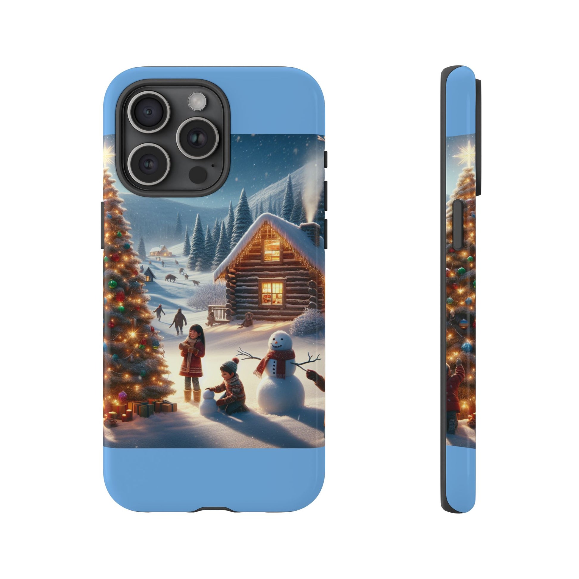 Winter Wonderland Phone Case, Holiday Gift for Him/Her, Cute Christmas Phone Cover, Unique Winter Scene Case, Festive Tech Accessories