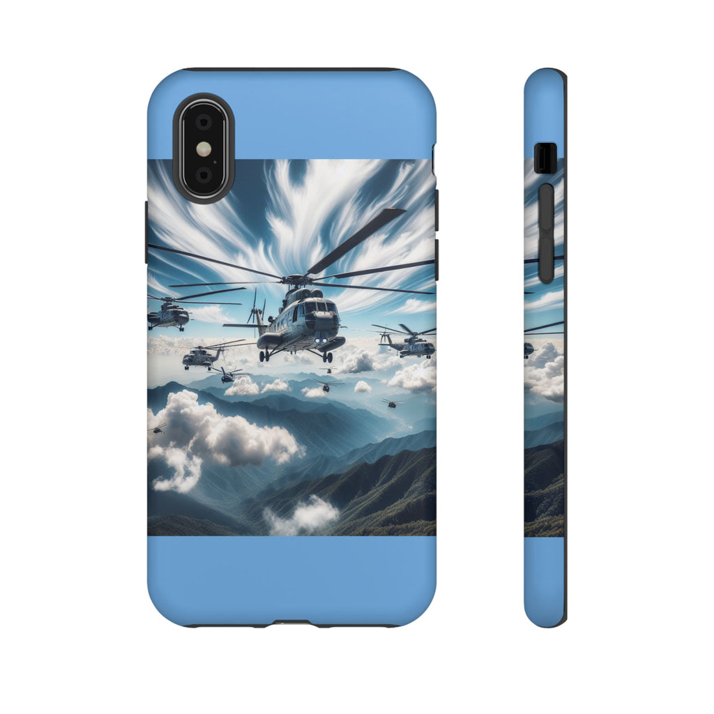 Tough Cases - Helicopter Design Phone Case, Military Style Cover, Unique Gift for Aviation Lovers, Durable Phone Protector, Hobbyist [...]