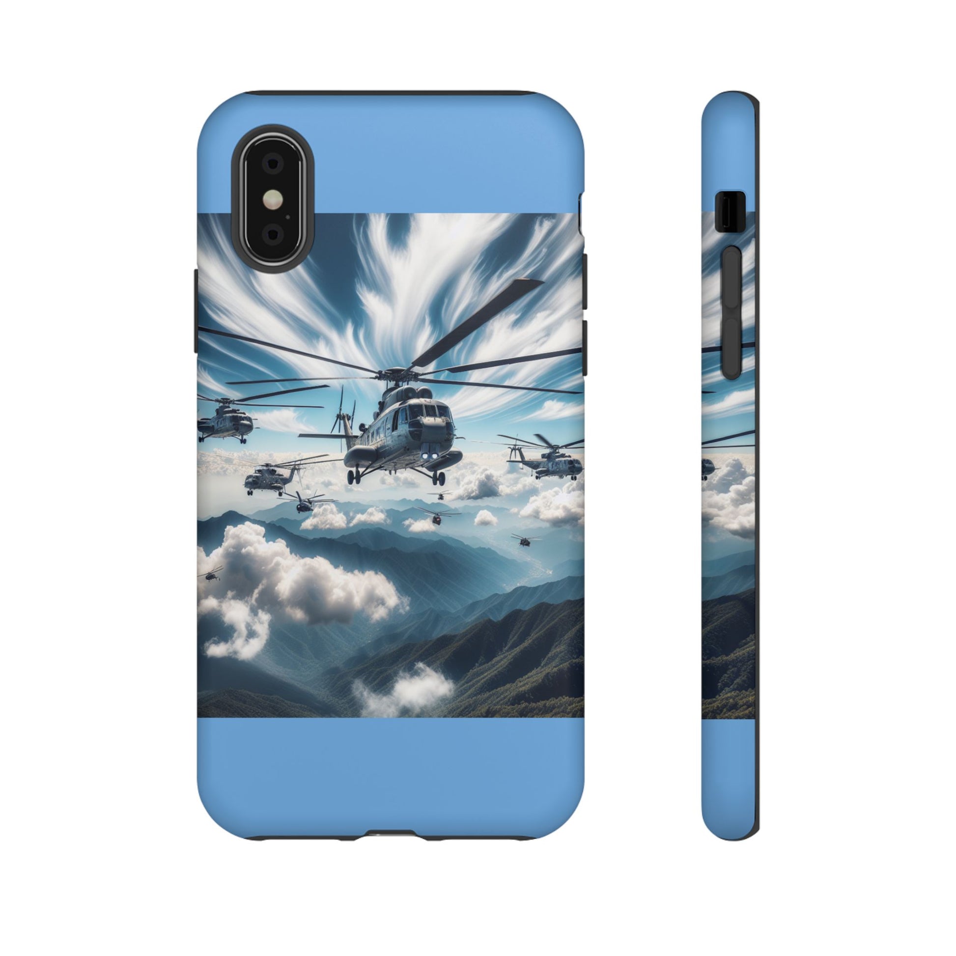 Tough Cases - Helicopter Design Phone Case, Military Style Cover, Unique Gift for Aviation Lovers, Durable Phone Protector, Hobbyist [...]
