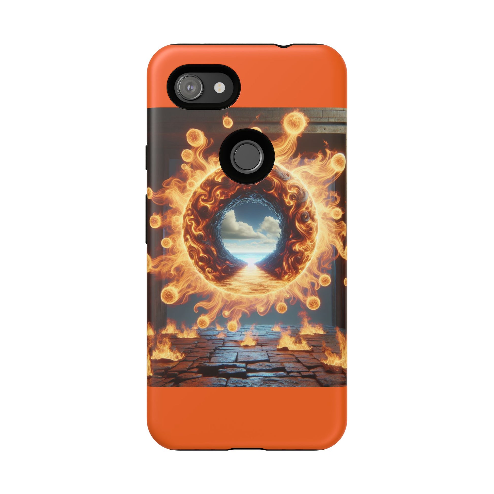 Vibrant Phone Case, Tough Cases for Gamers, Fire Element Phone Cover, Unique Protector, Game Lover Gifts