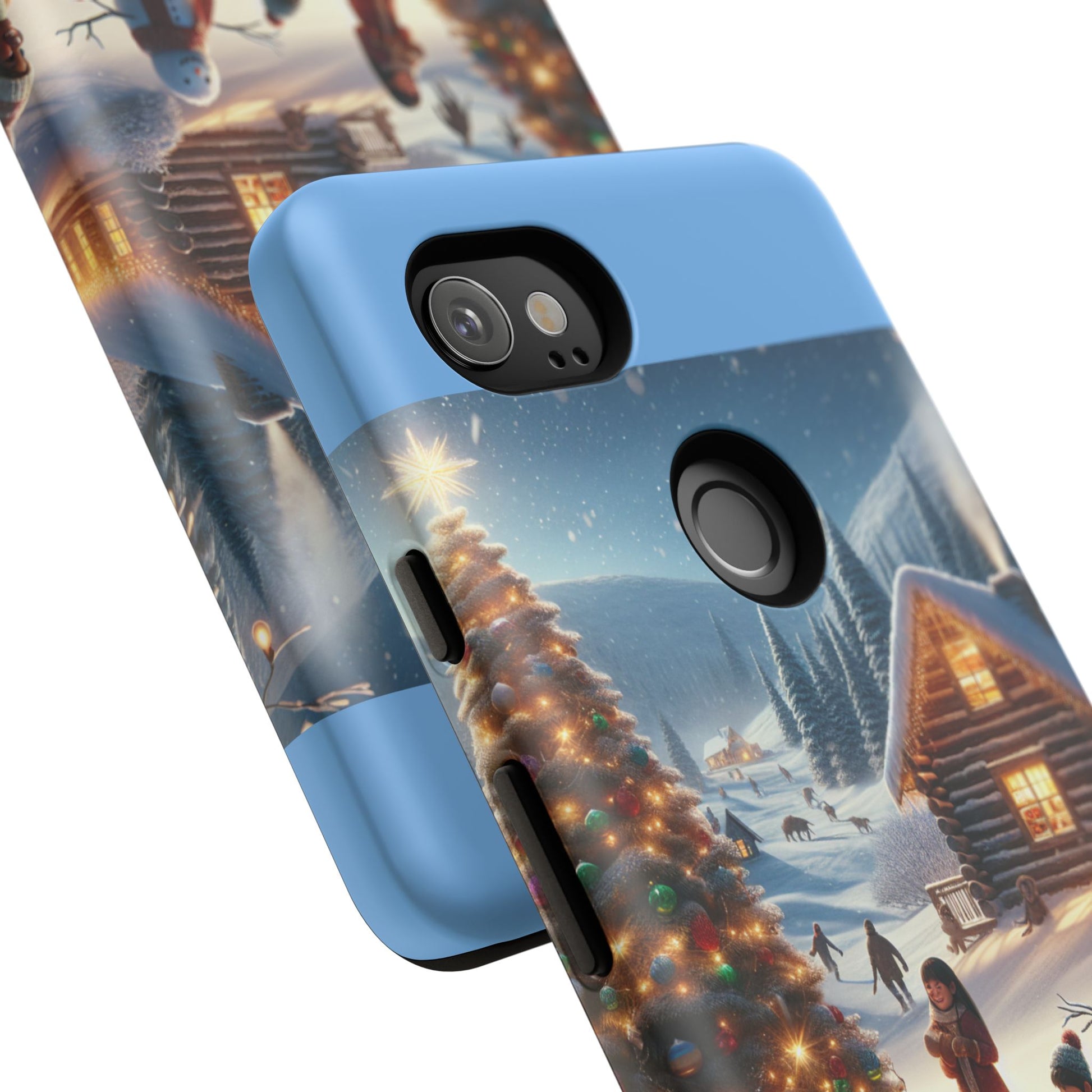 Winter Wonderland Phone Case, Holiday Gift for Him/Her, Cute Christmas Phone Cover, Unique Winter Scene Case, Festive Tech Accessories
