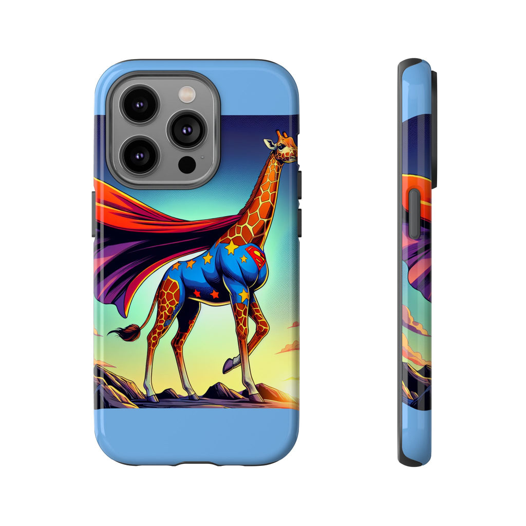 Superhero Giraffe Phone Case | Tough Cases, Unique Gifts, Animal Lover Accessories, Fun Tech Protectors, Cute Phone Covers, Birthday Gift