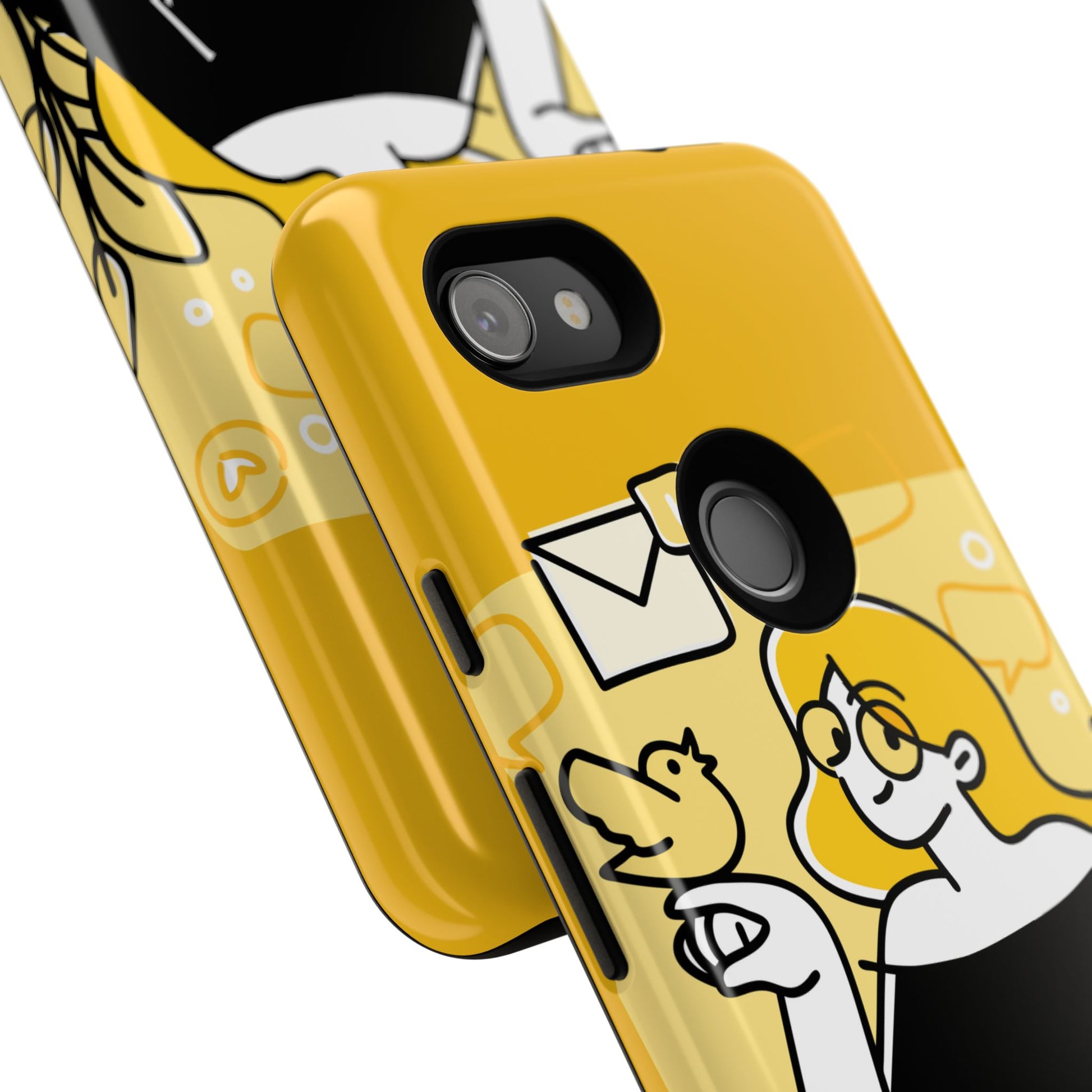 Chic Phone Case with Playful Design, Smartphone Cover, Unique Gift, Trendy Accessory, Eco-Friendly Case