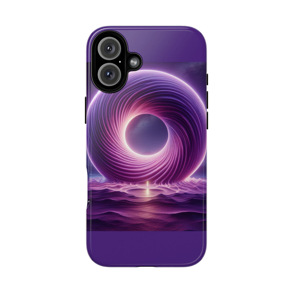 Colorful Phone Case with Swirling Design, Tough Phone Cover, Cosmic Phone Protector, Unique Gift for Tech Lovers, Stylish Smartphone Shell