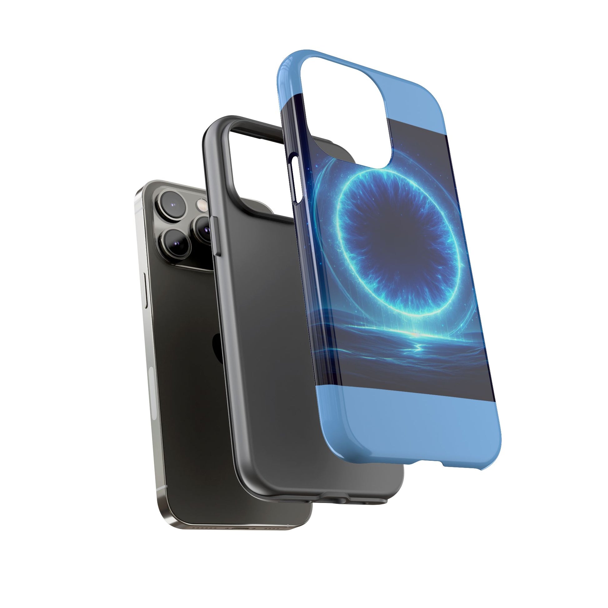 Blue Galaxy Phone Case, Tough Phone Cover, Cosmic Protection Case, Space Design, Gift for Space Lovers