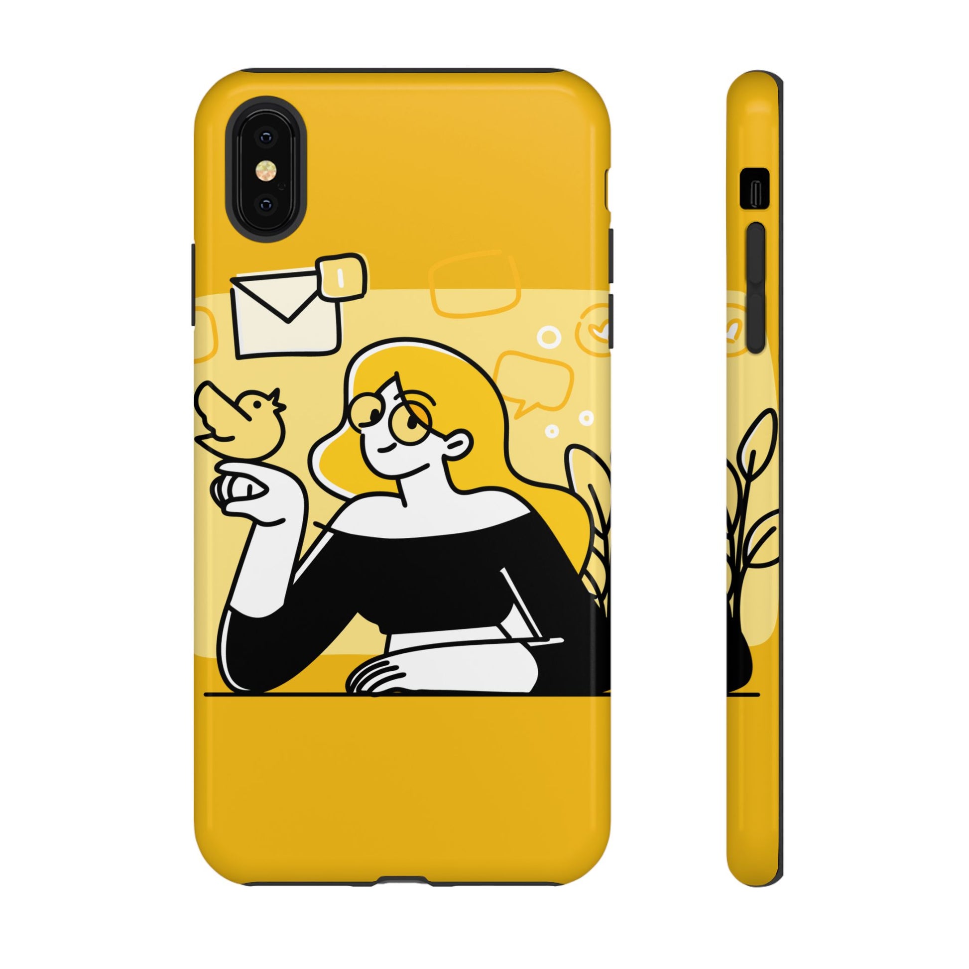Chic Phone Case with Playful Design, Smartphone Cover, Unique Gift, Trendy Accessory, Eco-Friendly Case