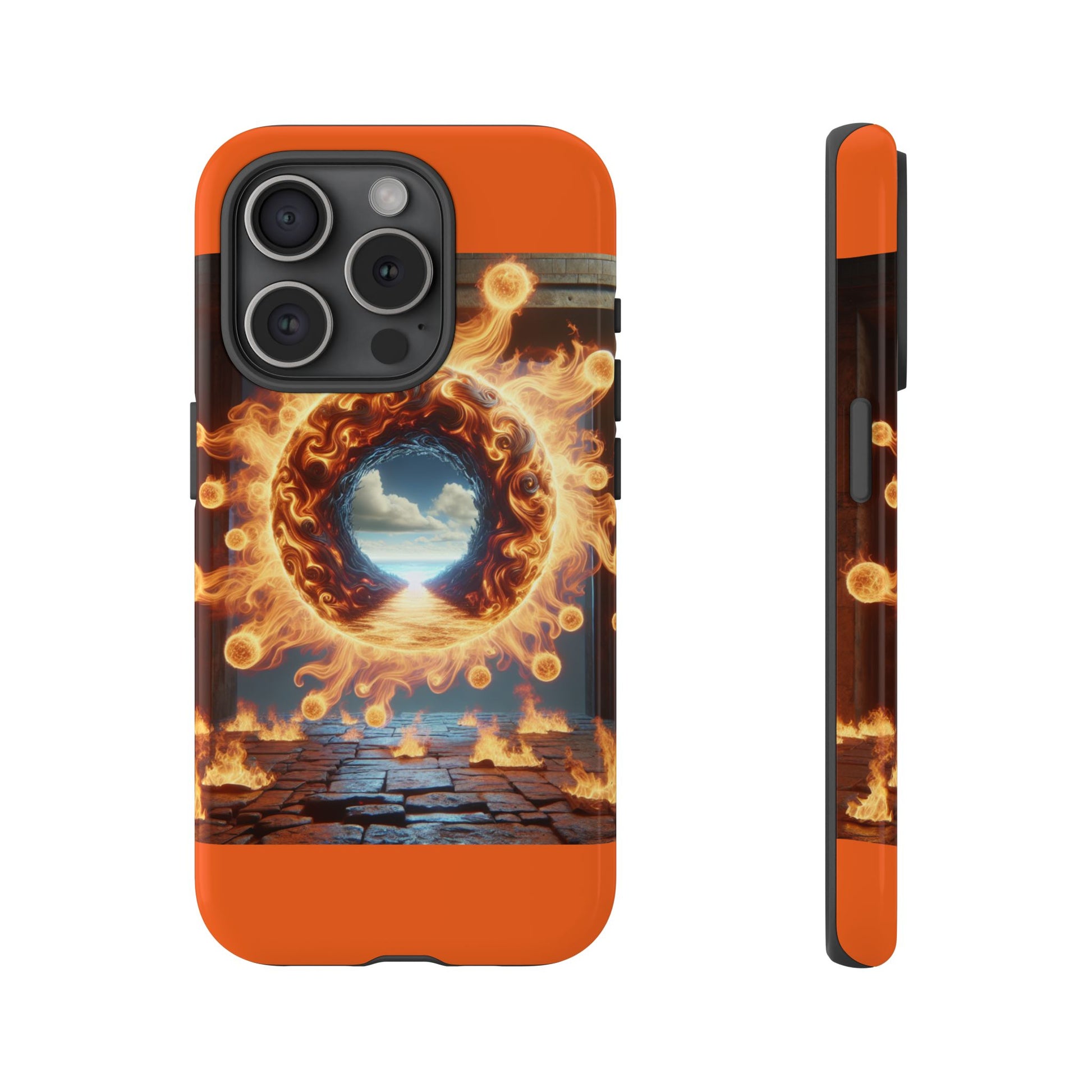 Vibrant Phone Case, Tough Cases for Gamers, Fire Element Phone Cover, Unique Protector, Game Lover Gifts