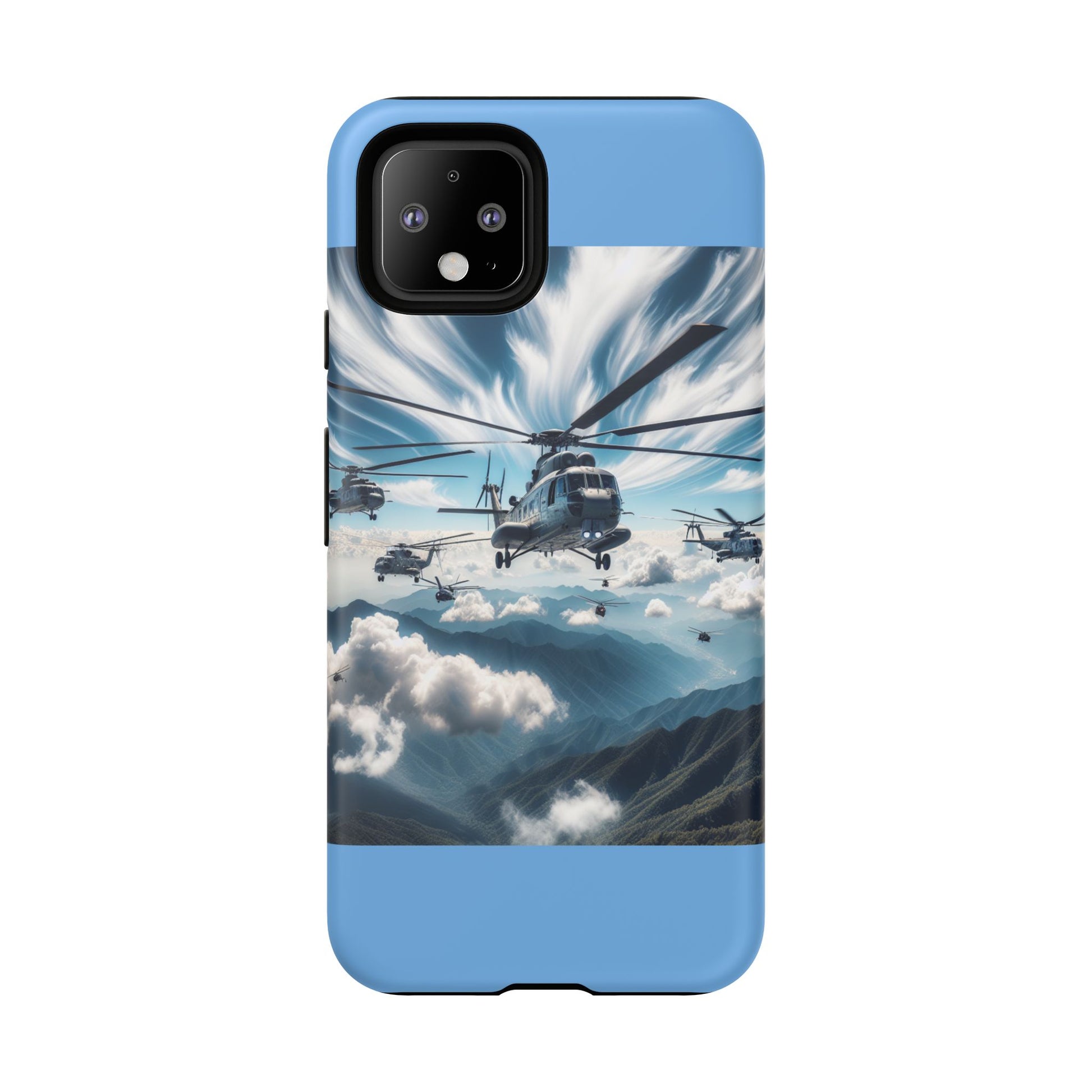 Tough Cases - Helicopter Design Phone Case, Military Style Cover, Unique Gift for Aviation Lovers, Durable Phone Protector, Hobbyist [...]