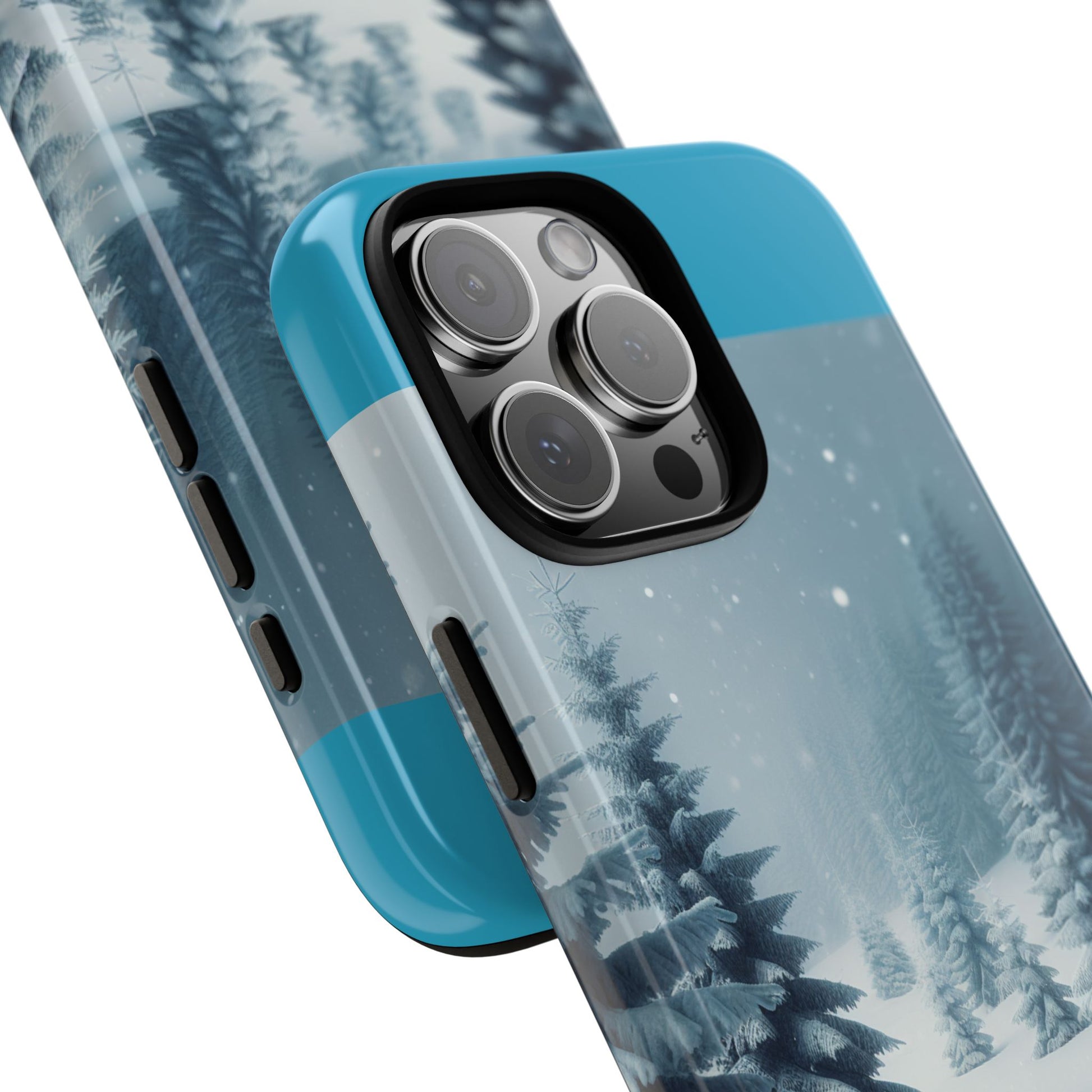 Winter Forest Phone Case, Tough Cases for iPhone, Snowy Landscape Design, Nature Lover Gift, Holiday Accessories