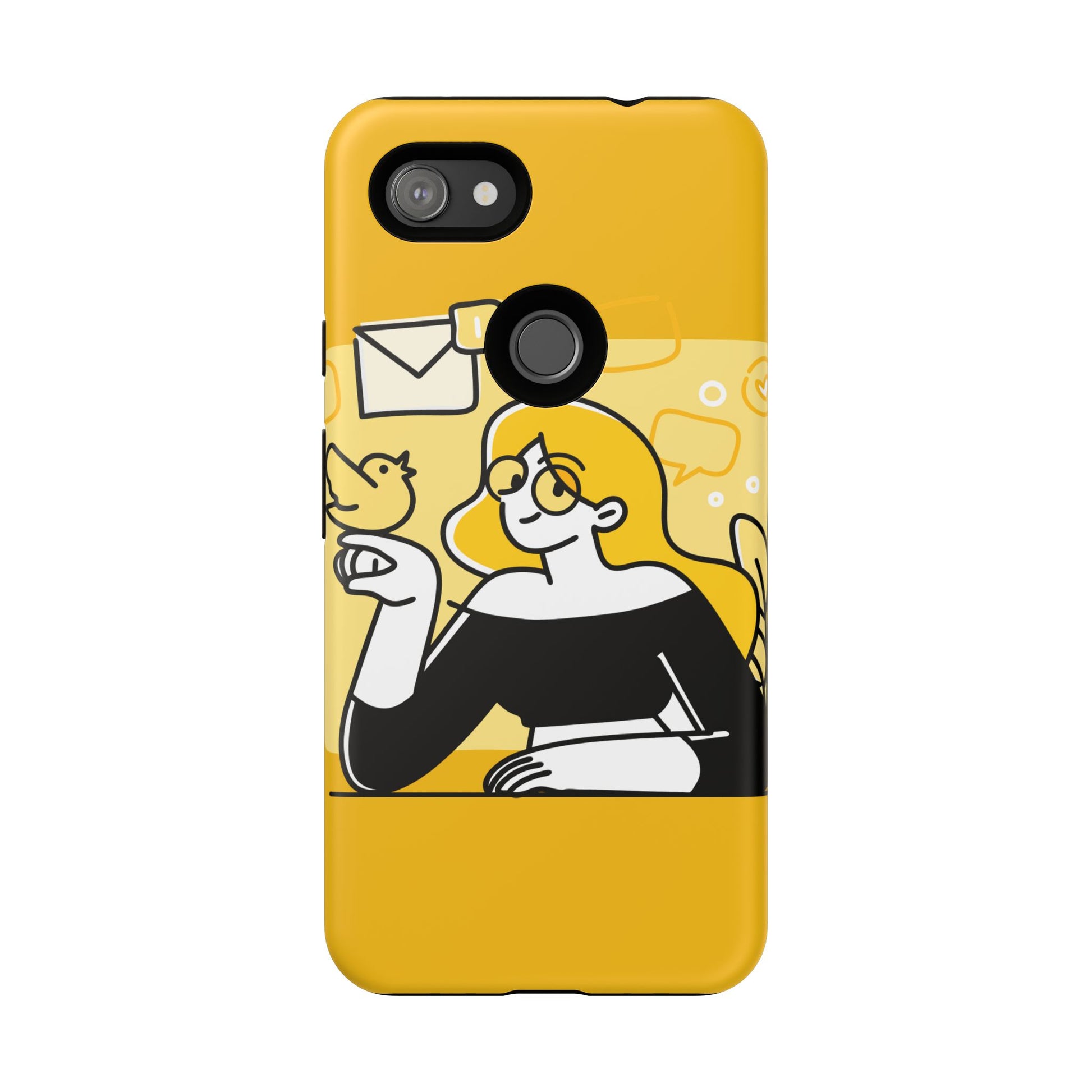 Chic Phone Case with Playful Design, Smartphone Cover, Unique Gift, Trendy Accessory, Eco-Friendly Case