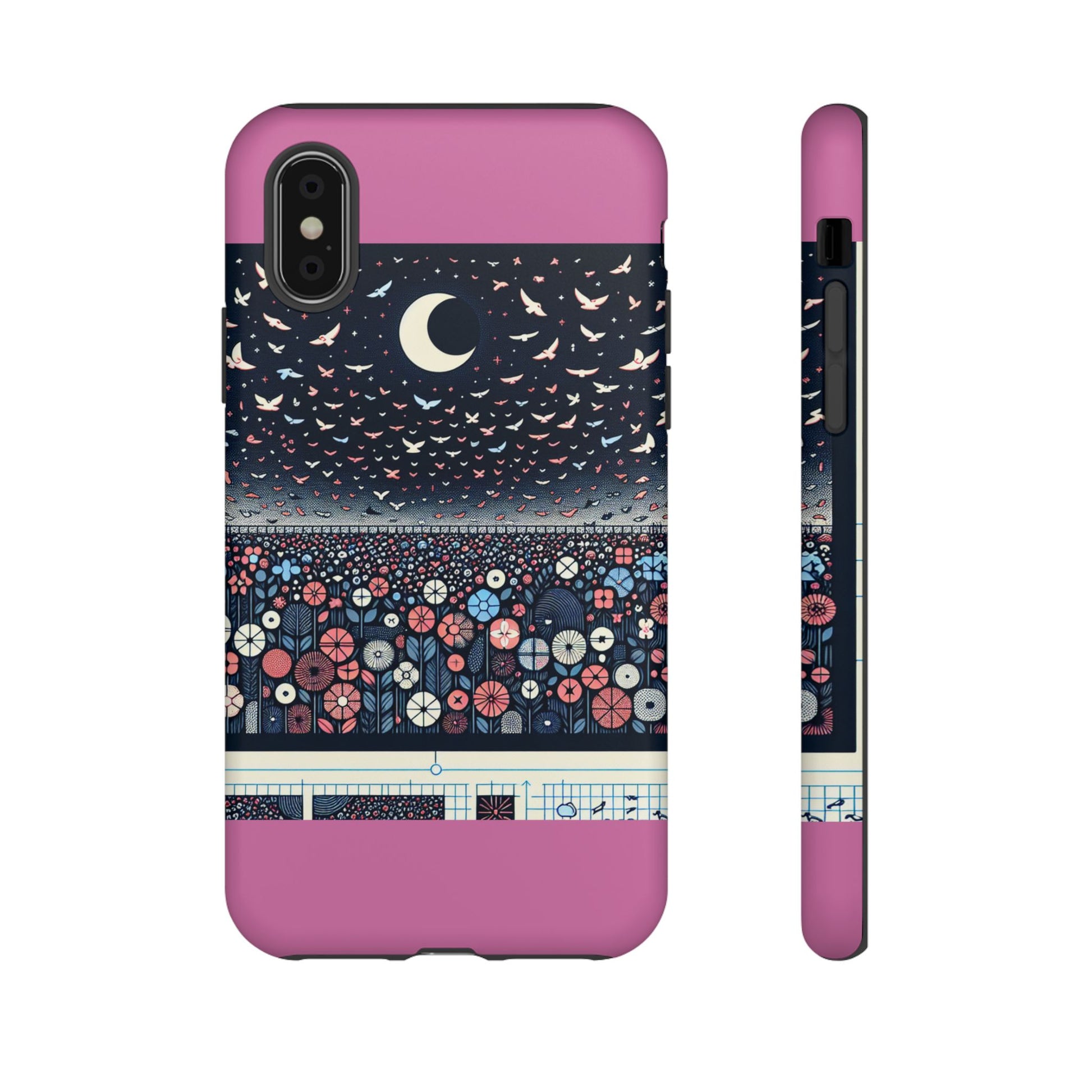 Floral Phone Case, Tough Cases for iPhone, Nature-Inspired Design, Gift for Her, Stylish Protection, Trending Accessory