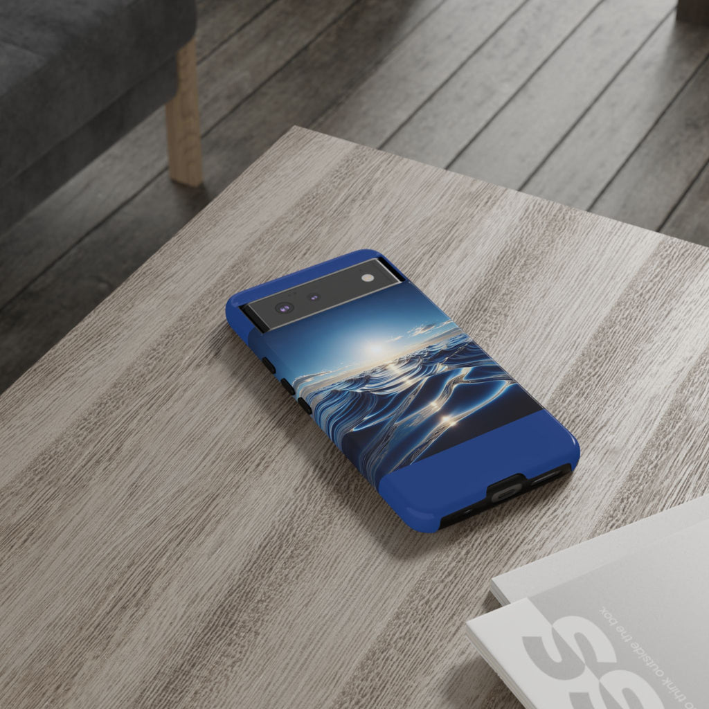 Ocean Wave Phone Case, Tough Phone Cover, Stylish Cell Case, Gift for Beach Lovers, Customizable Phone Accessory