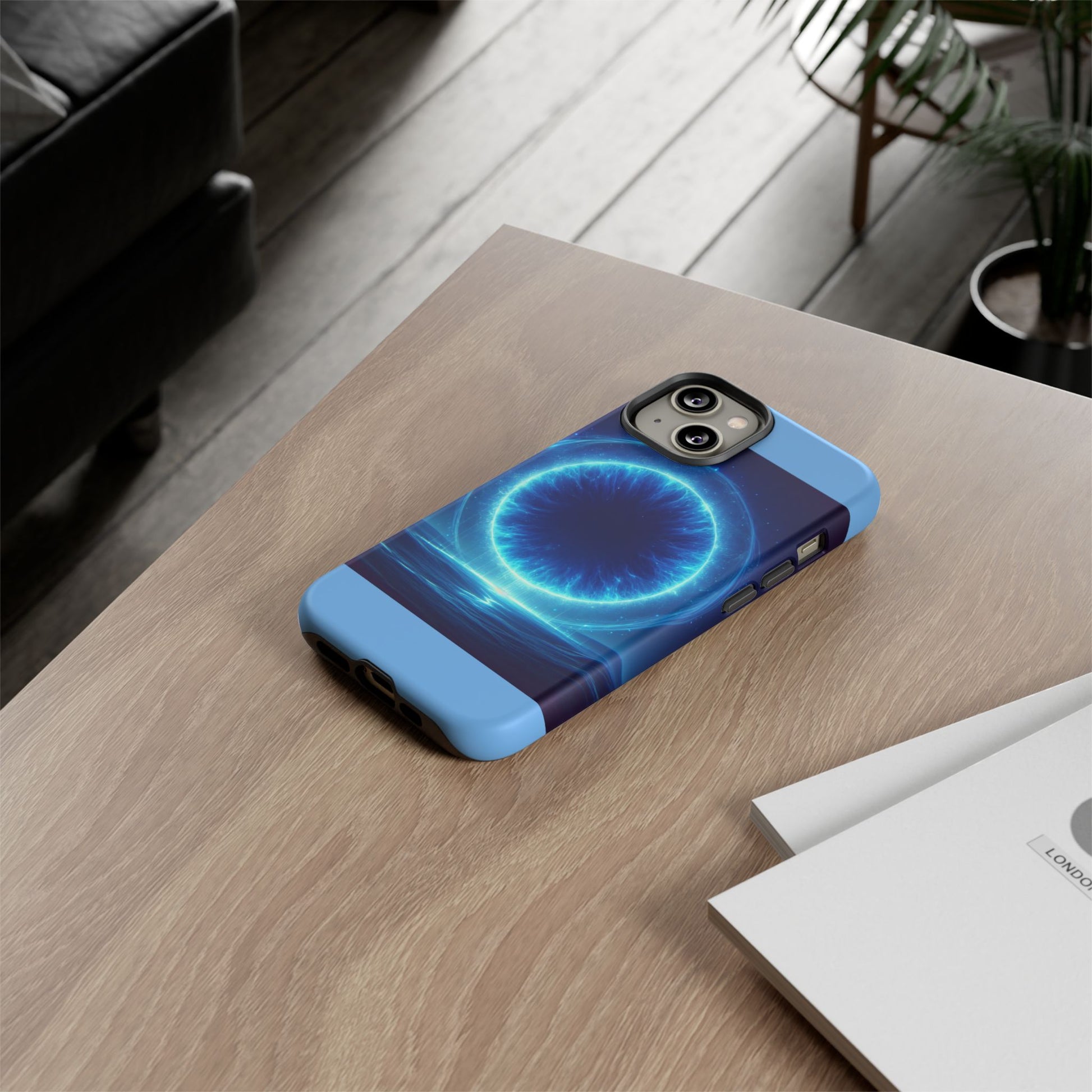 Blue Galaxy Phone Case, Tough Phone Cover, Cosmic Protection Case, Space Design, Gift for Space Lovers