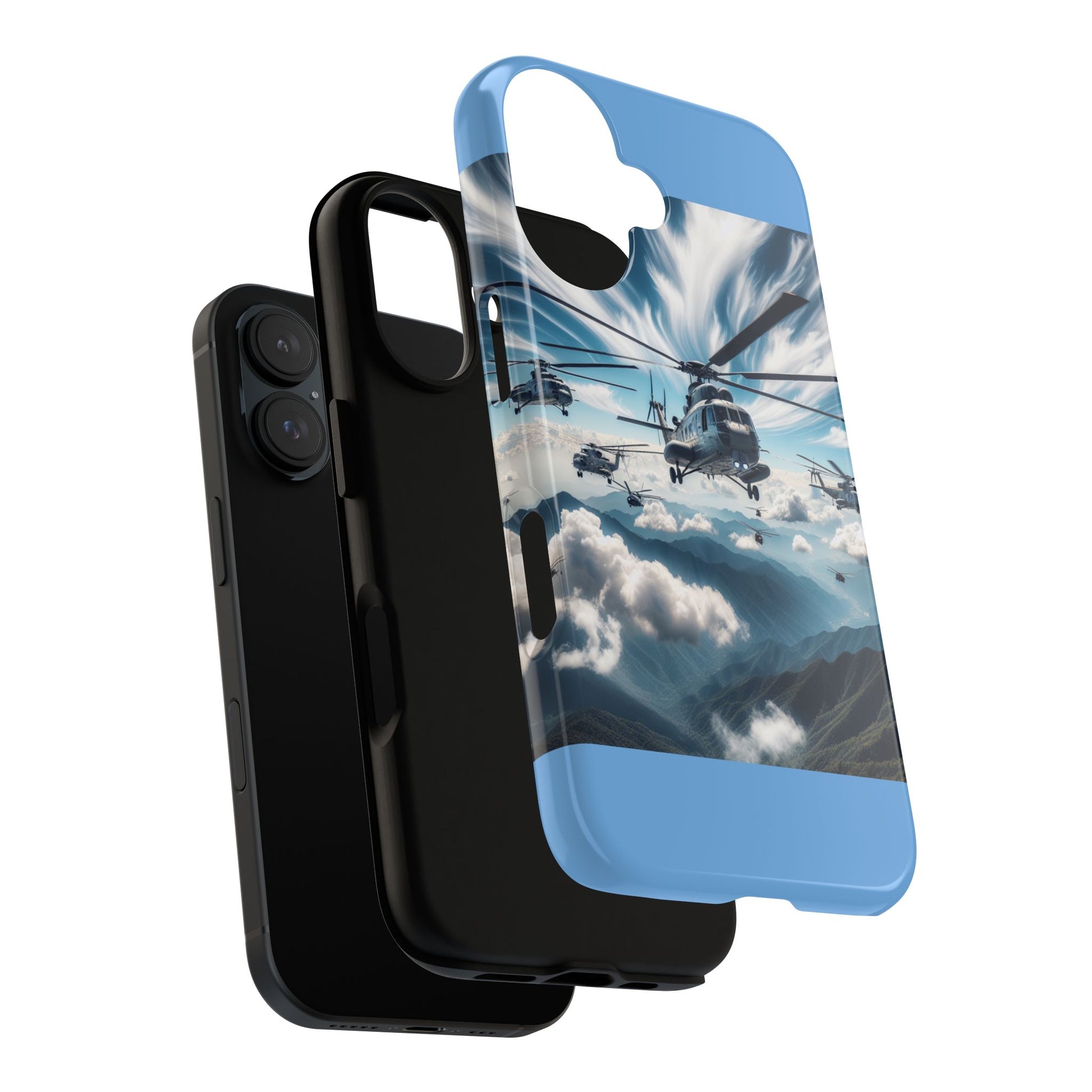 Tough Cases - Helicopter Design Phone Case, Military Style Cover, Unique Gift for Aviation Lovers, Durable Phone Protector, Hobbyist [...]