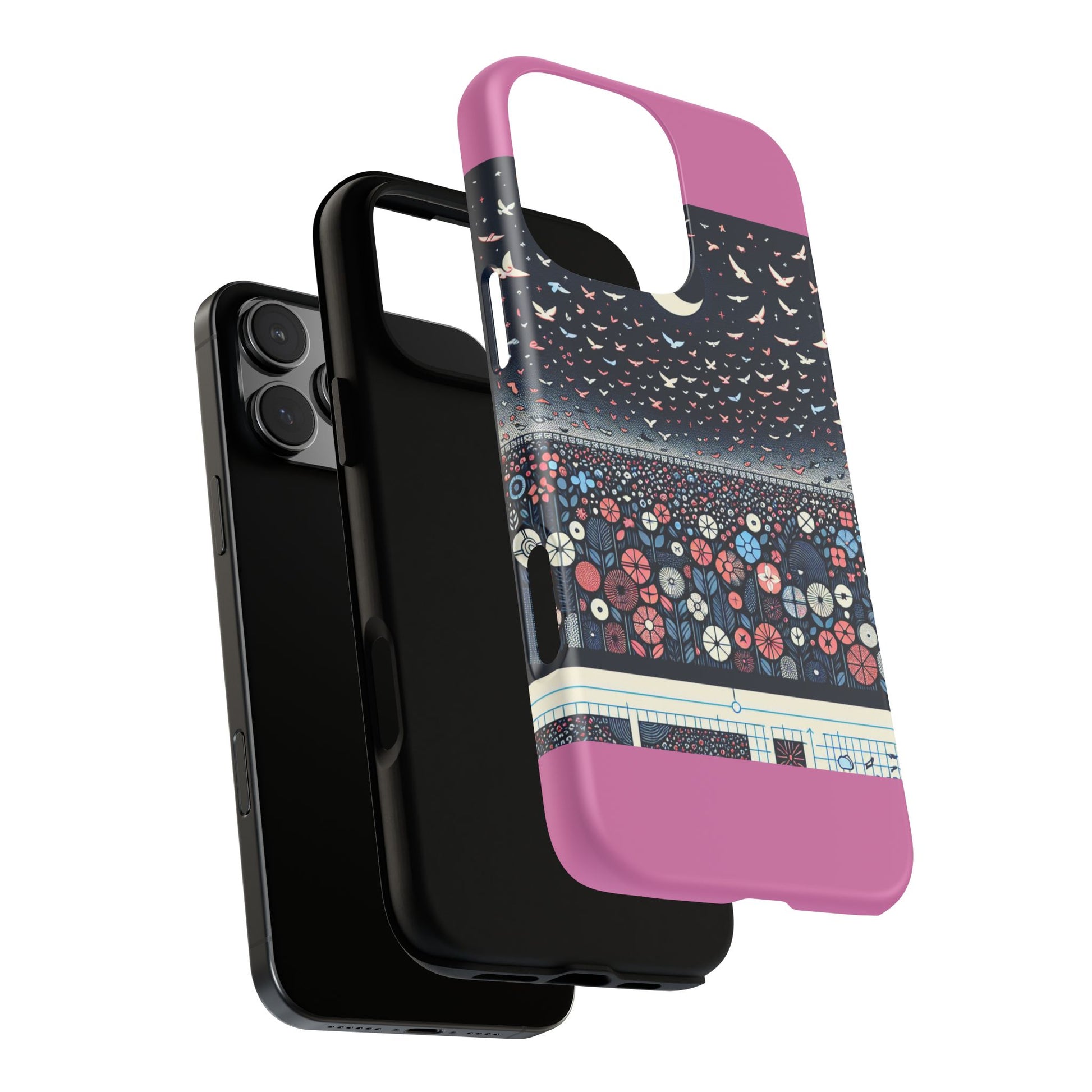 Floral Phone Case, Tough Cases for iPhone, Nature-Inspired Design, Gift for Her, Stylish Protection, Trending Accessory