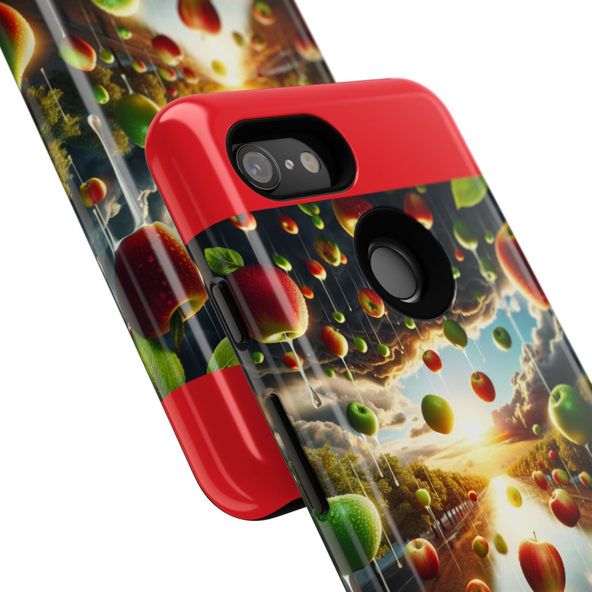 Vibrant Phone Case with Artistic Apple Design, Unique Gift for Art Lovers, Trendy Accessory for Any Occasion, Stylish Smartphone Cover
