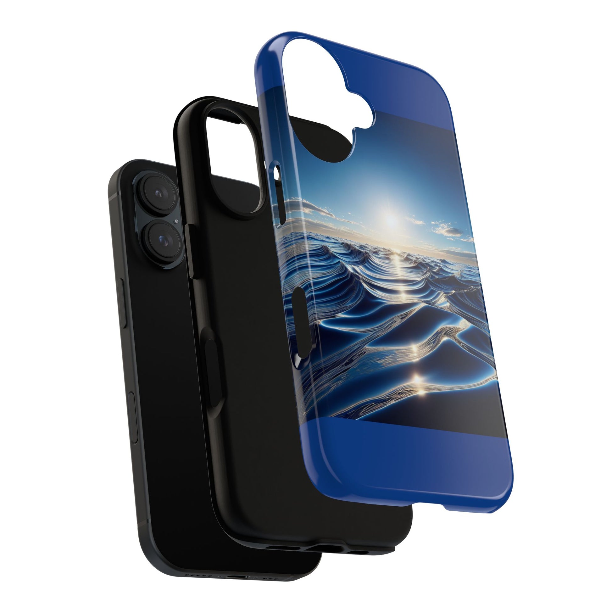 Ocean Wave Phone Case, Tough Phone Cover, Stylish Cell Case, Gift for Beach Lovers, Customizable Phone Accessory