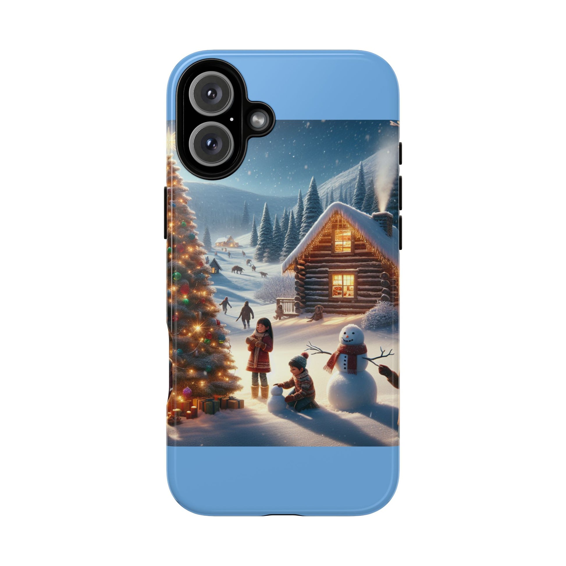 Winter Wonderland Phone Case, Holiday Gift for Him/Her, Cute Christmas Phone Cover, Unique Winter Scene Case, Festive Tech Accessories