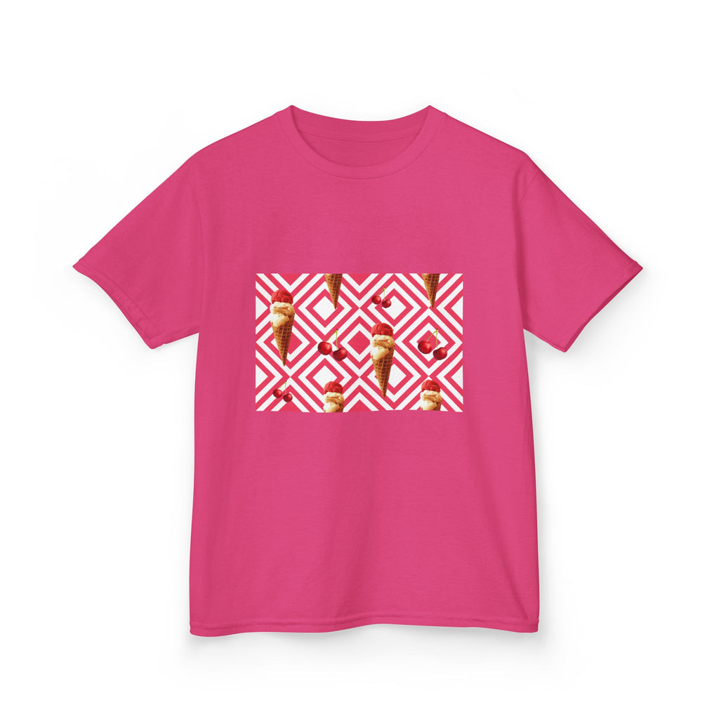 Colorful Geometric Kids Tee, Fun T-Shirt for Summer, Birthday Gift, Playdate Outfit, Casual Kidswear, Unique Children's Clothing