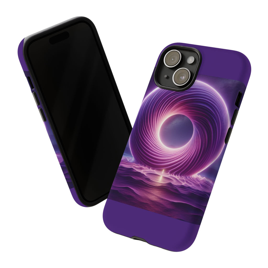 Colorful Phone Case with Swirling Design, Tough Phone Cover, Cosmic Phone Protector, Unique Gift for Tech Lovers, Stylish Smartphone Shell
