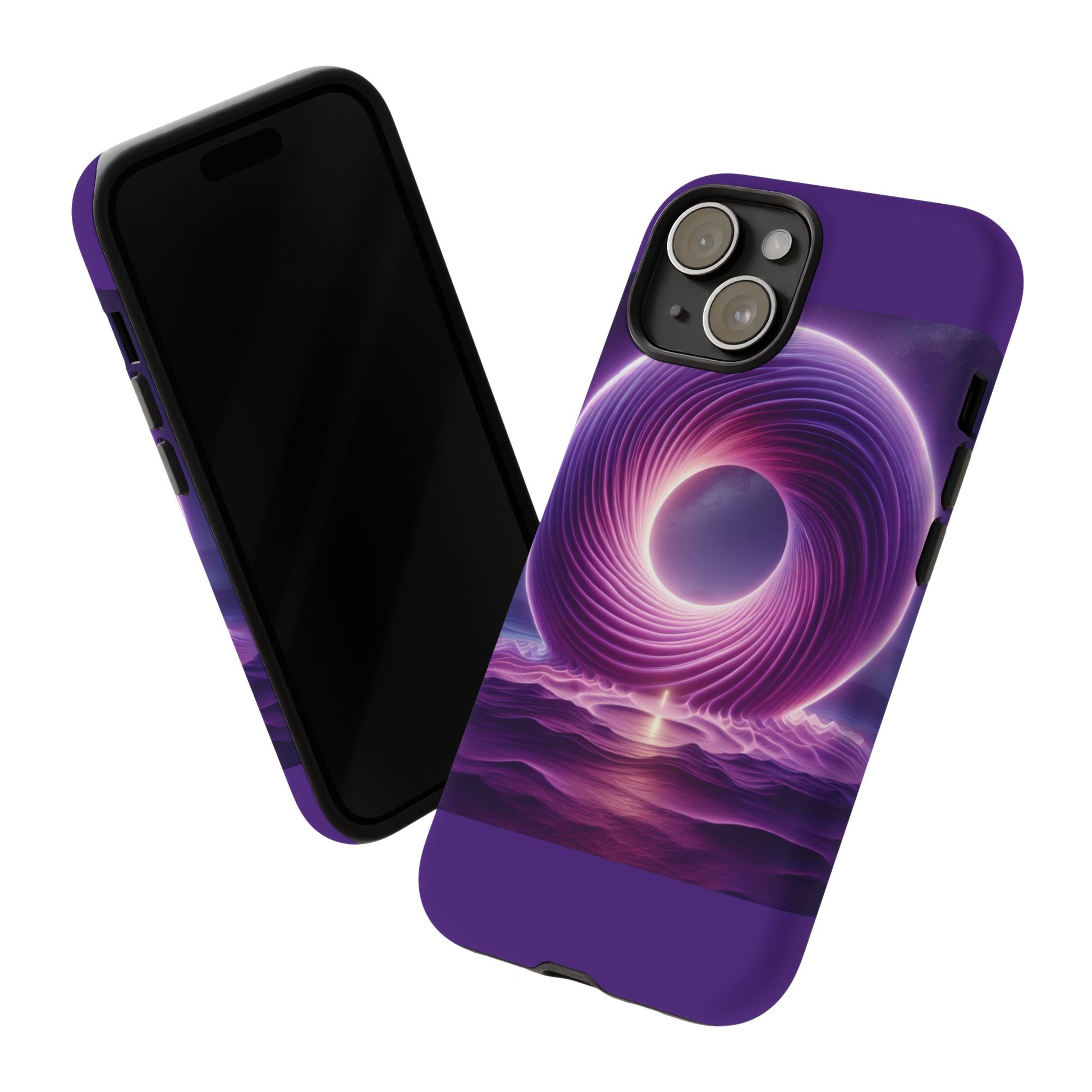 Colorful Phone Case with Swirling Design, Tough Phone Cover, Cosmic Phone Protector, Unique Gift for Tech Lovers, Stylish Smartphone Shell