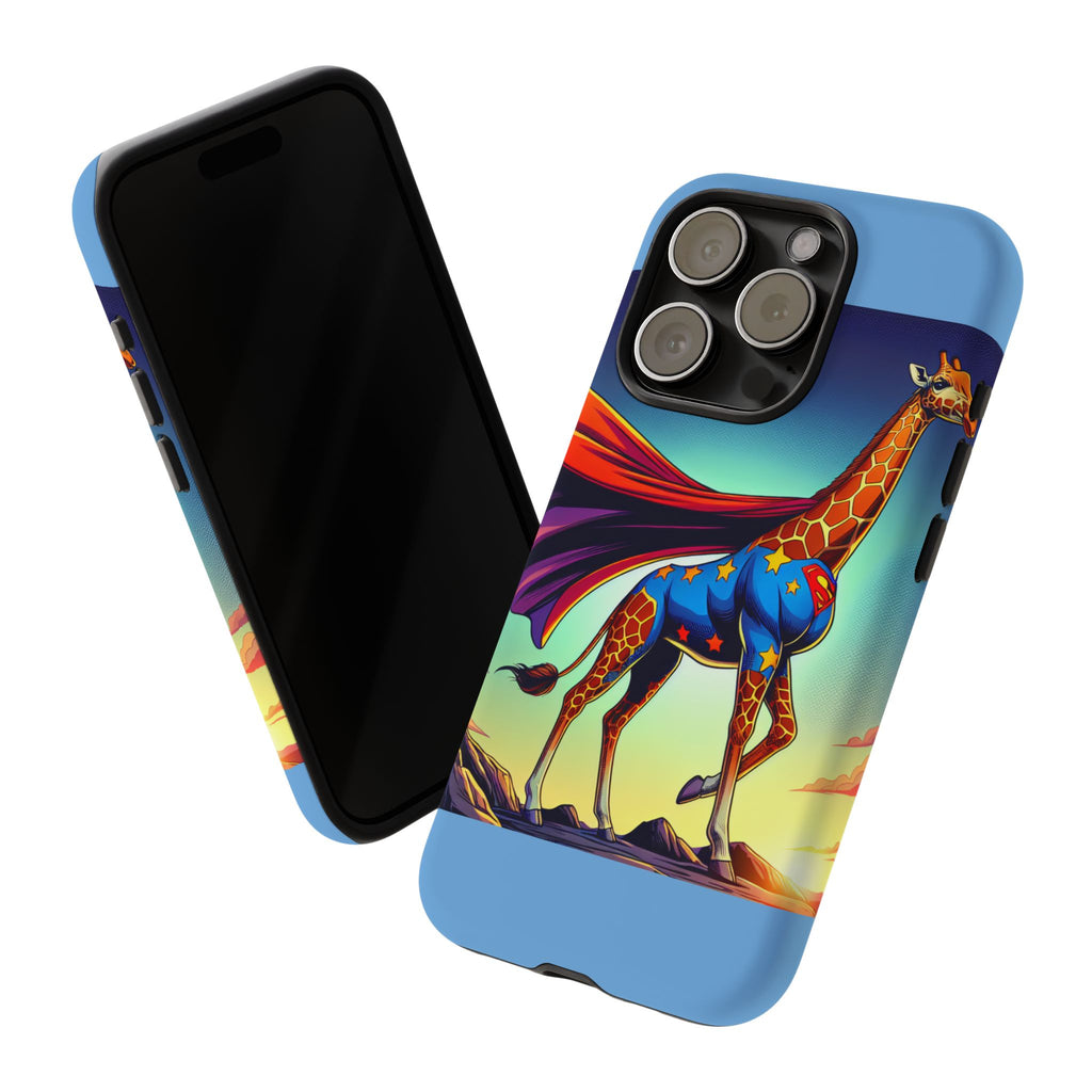 Superhero Giraffe Phone Case | Tough Cases, Unique Gifts, Animal Lover Accessories, Fun Tech Protectors, Cute Phone Covers, Birthday Gift
