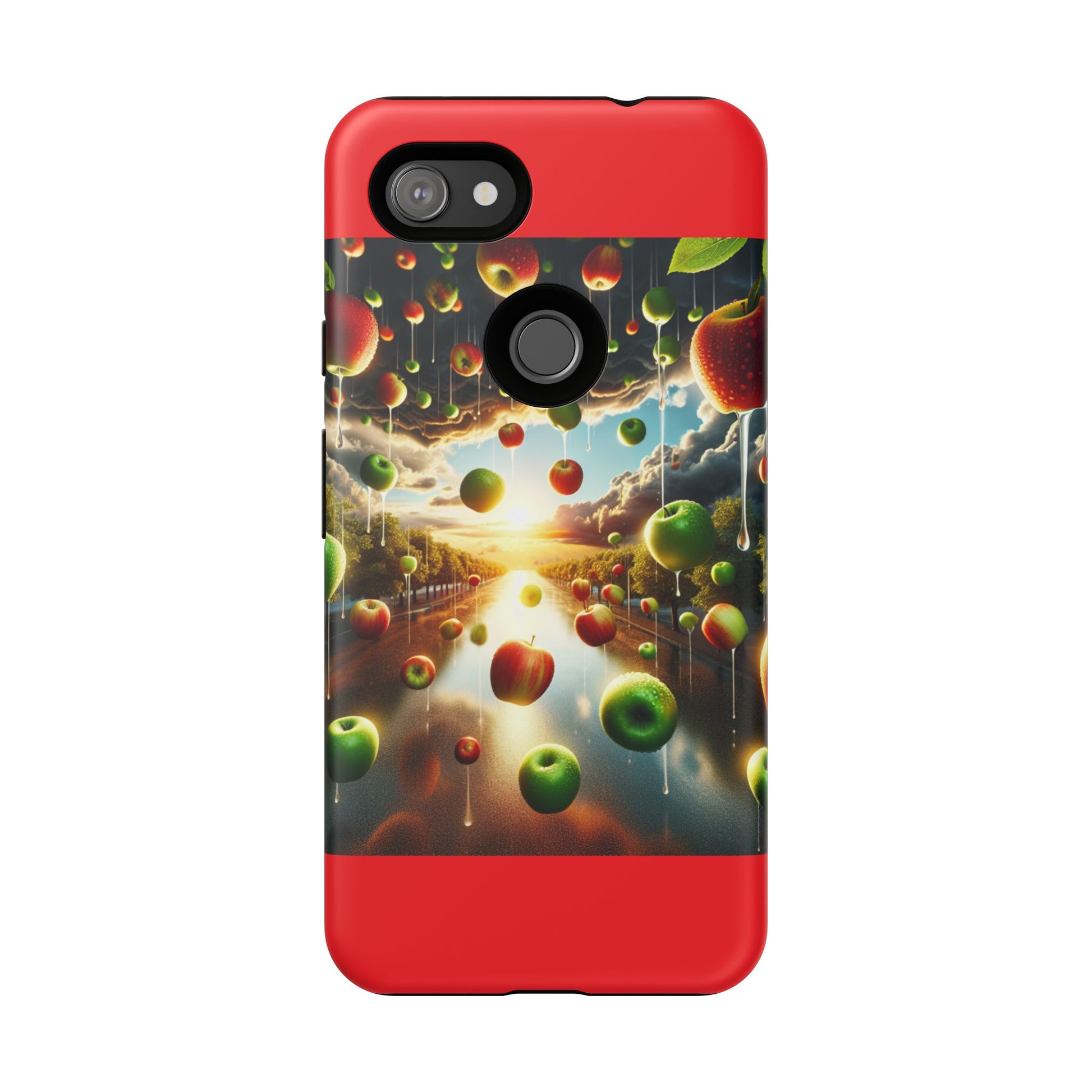 Vibrant Phone Case with Artistic Apple Design, Unique Gift for Art Lovers, Trendy Accessory for Any Occasion, Stylish Smartphone Cover