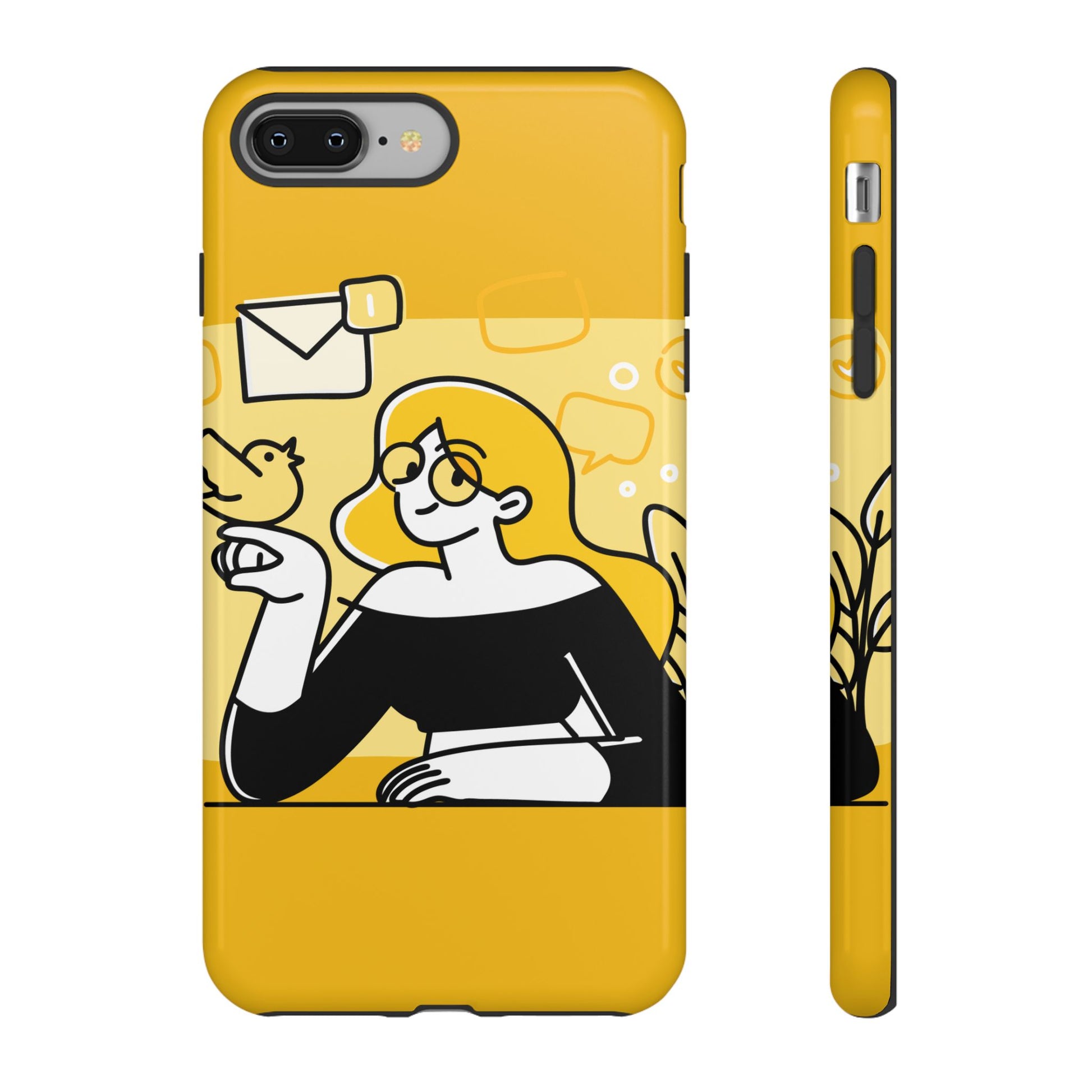 Chic Phone Case with Playful Design, Smartphone Cover, Unique Gift, Trendy Accessory, Eco-Friendly Case